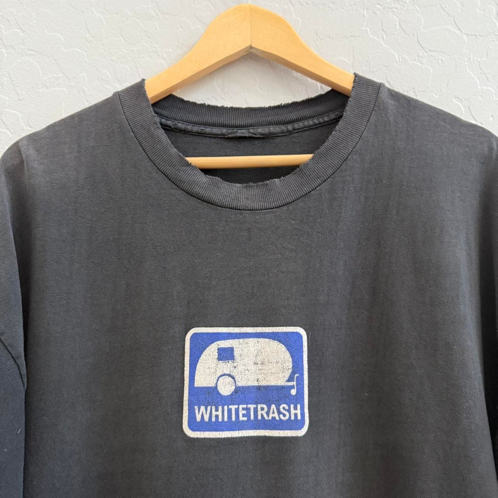 Other Vintage 90s White Trash Distressed Dog Pile Skate T-Shirt Size US XL / EU 56 / 4 - 1 Thumbnail