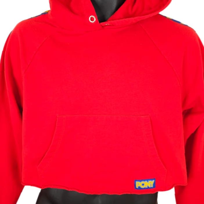 Forever 21 Forever 21 X Pony Sweatshirt Hoodie Womens Size Small Red Crop Top Size S / US 4 / IT 40 - 2 Thumbnail