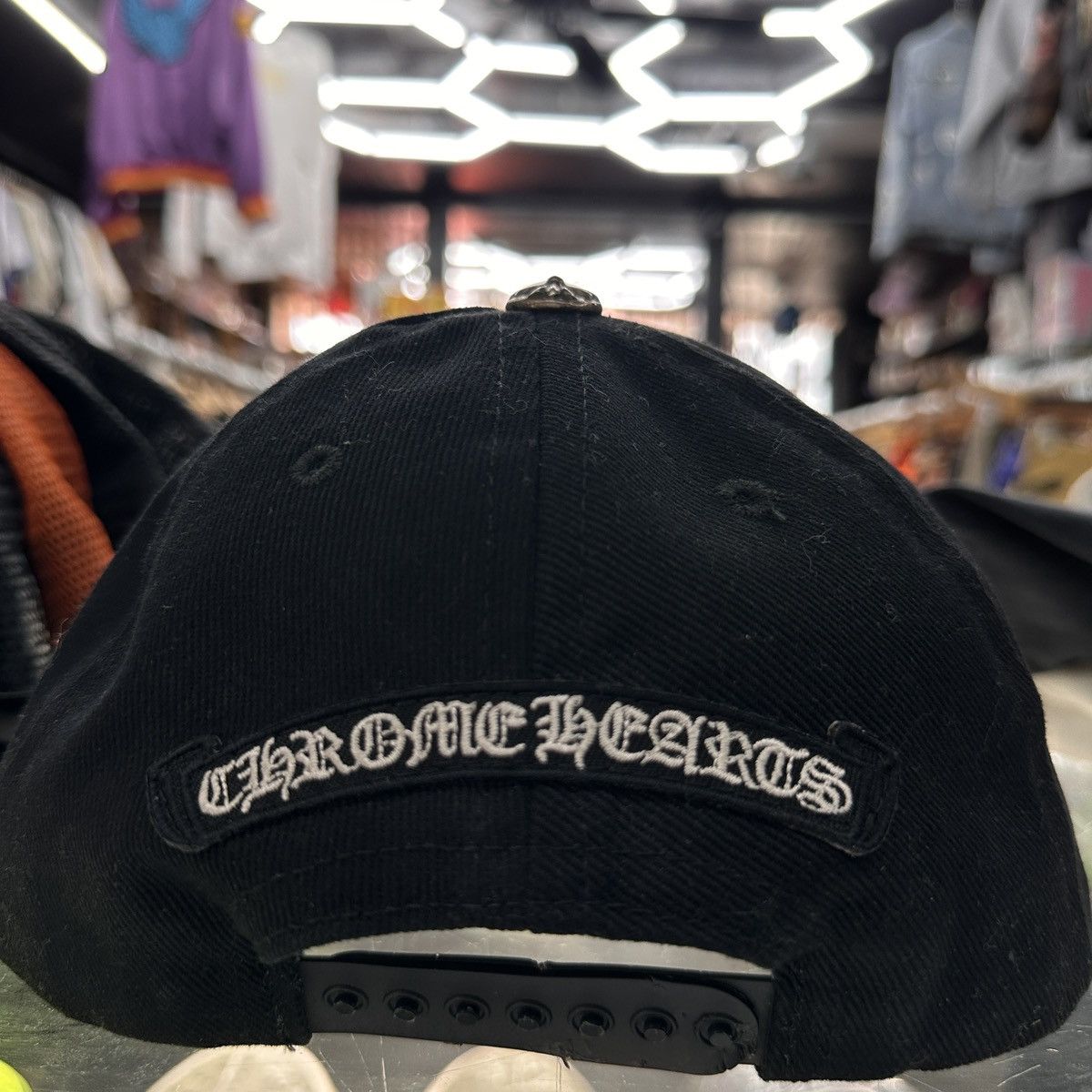 Chrome Hearts Chrome Hearts Vertical Logo Hat | Grailed
