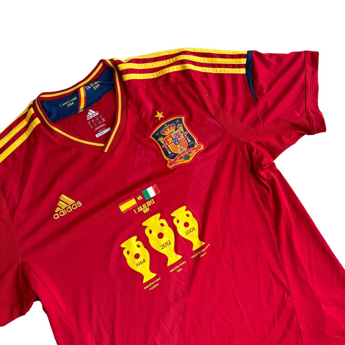 Adidas Euro Final 2012 Spain vs Italy Adidas Soccer Jersey Y2K 00s Size US XL / EU 56 / 4 - 5 Thumbnail