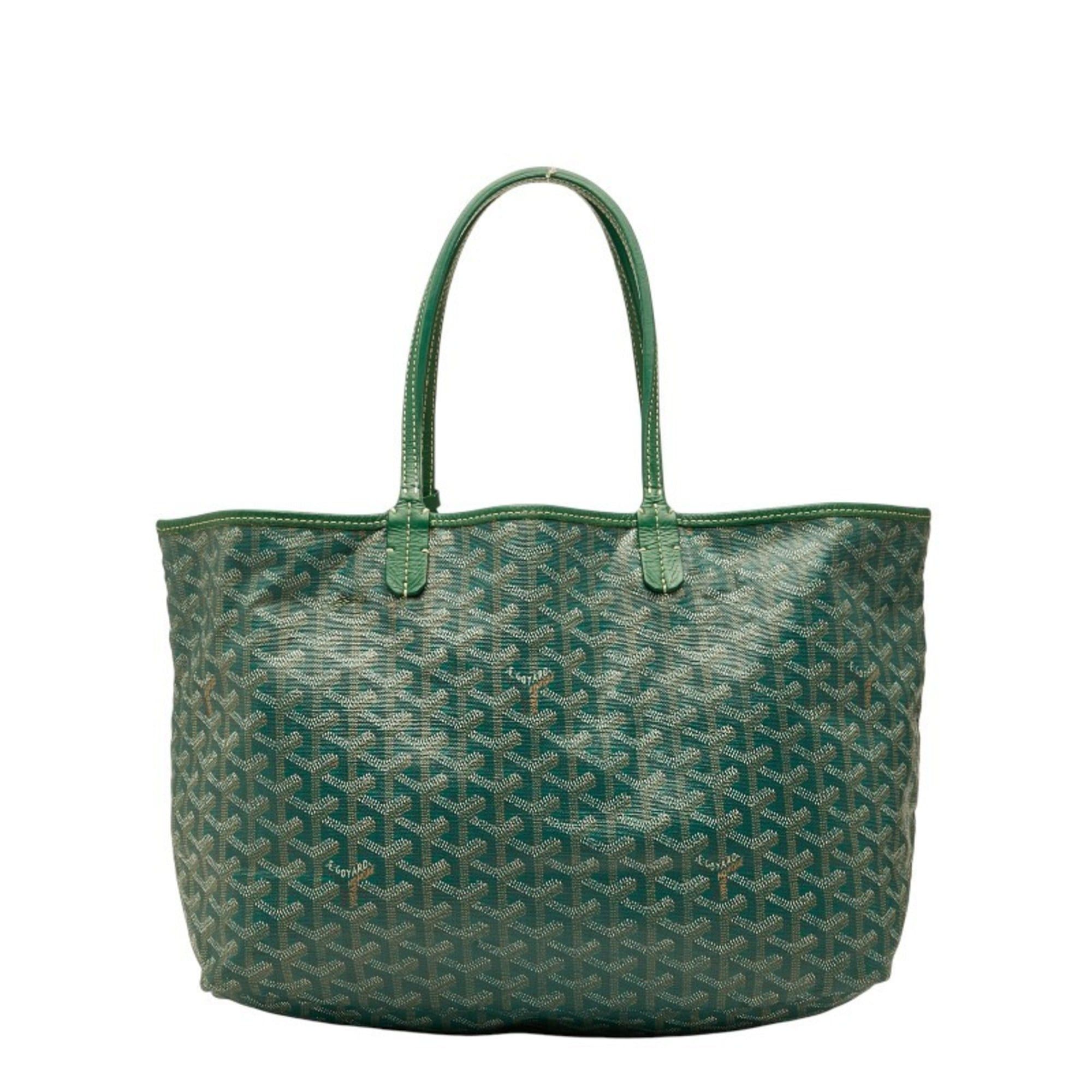 Goyard Goyard Saint Louis PM Tote Bag, Green Leather, Women's Size ONE SIZE - 1 Thumbnail
