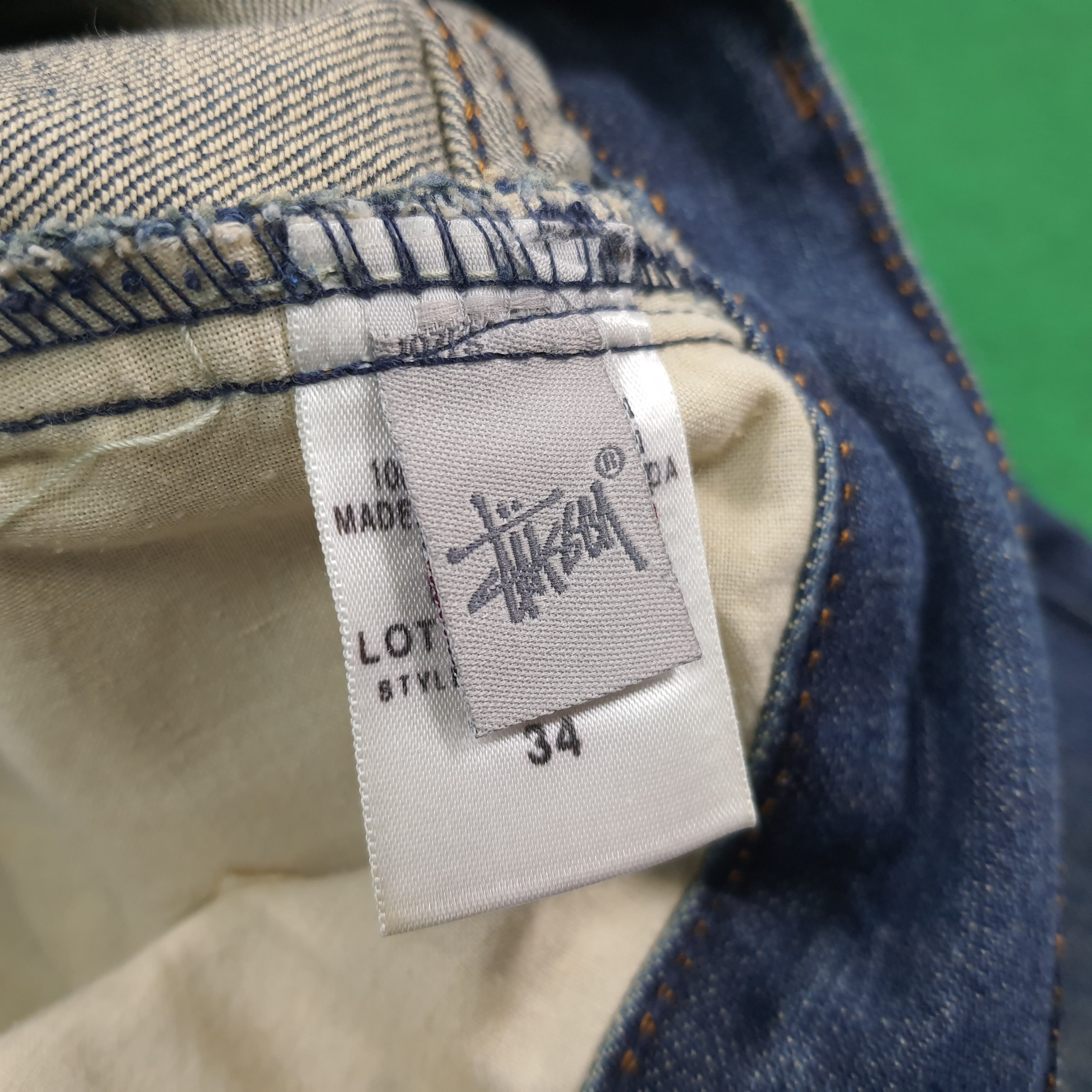 Stussy Vintage Stussy Streetwear Custom Logo Jeans C297N3 Size US 34 / EU 50 - 9 Thumbnail