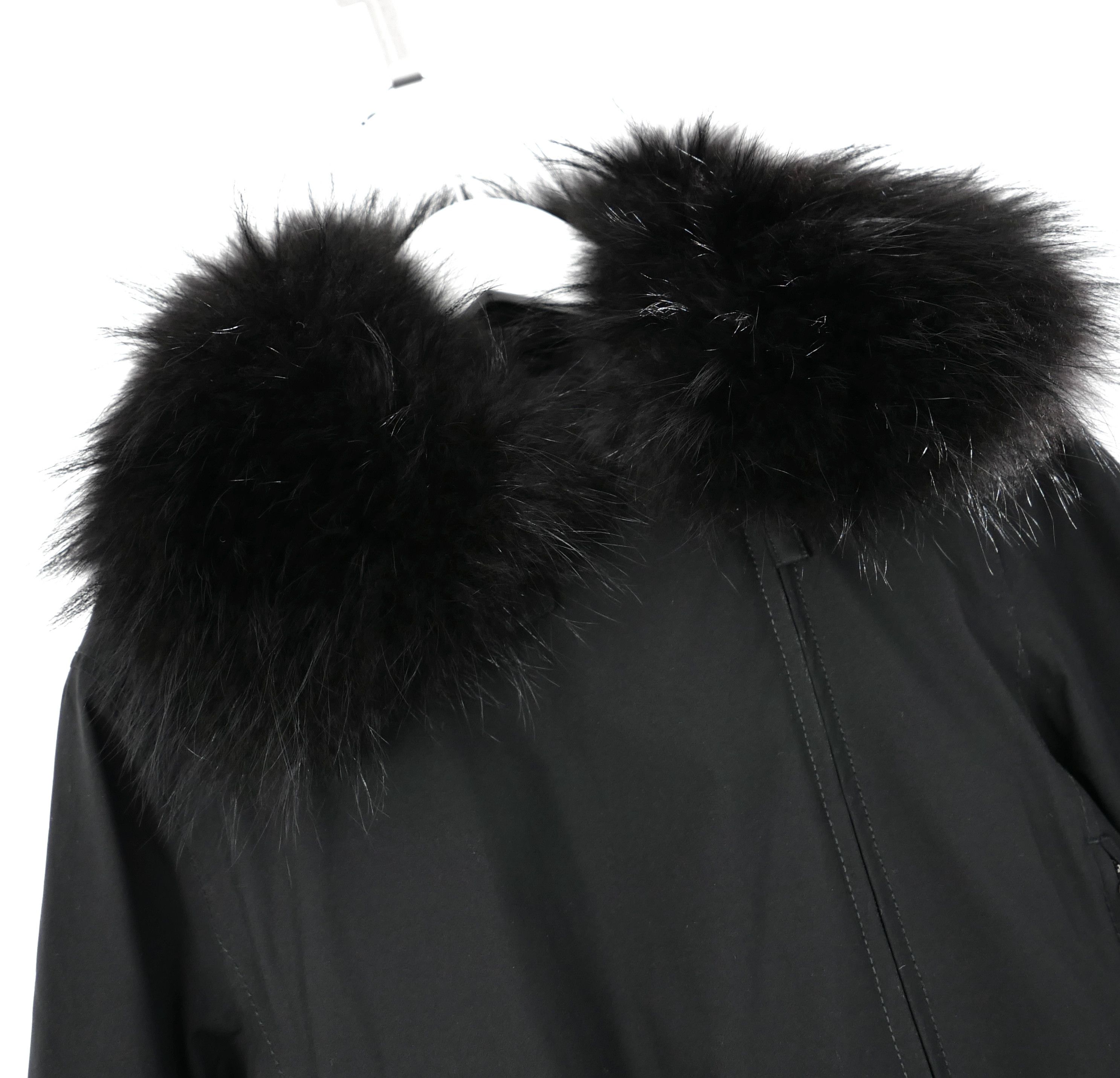 Prada Prada Linea Rossa Faux Fur Trimmed Quilted Jacket w/Pouch Size S / US 4 / IT 40 - 3 Thumbnail