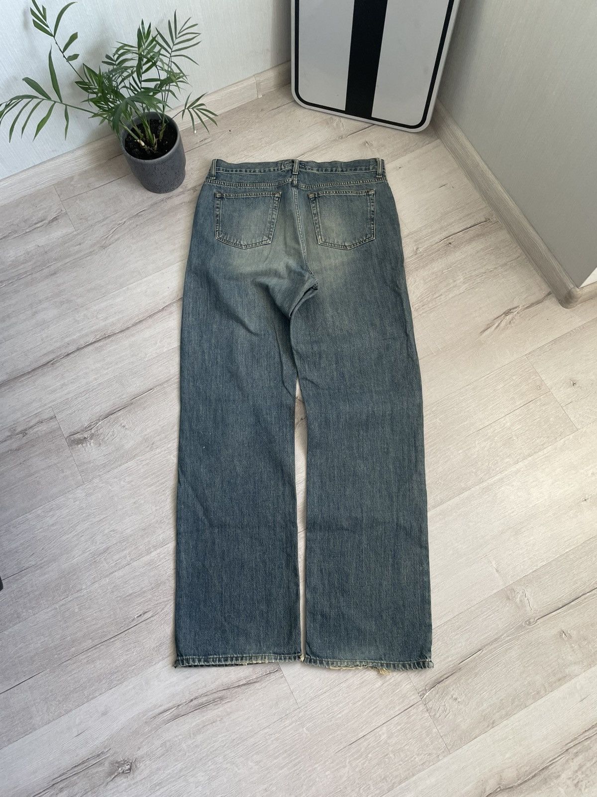 20471120 Vintage Coffee Fade Jeans Distressed Undercover Style Y2k Size US 32 / EU 48 - 11 Thumbnail