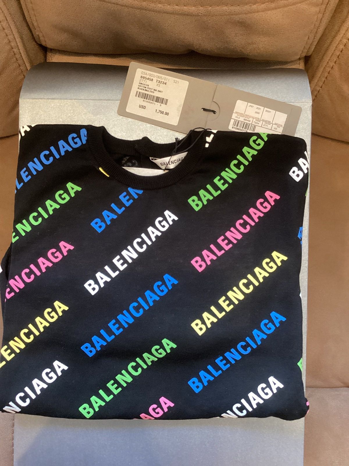 Balenciaga Balenciaga logo stamped sweater Size XS / US 0-2 / IT 36-38 - 6 Thumbnail