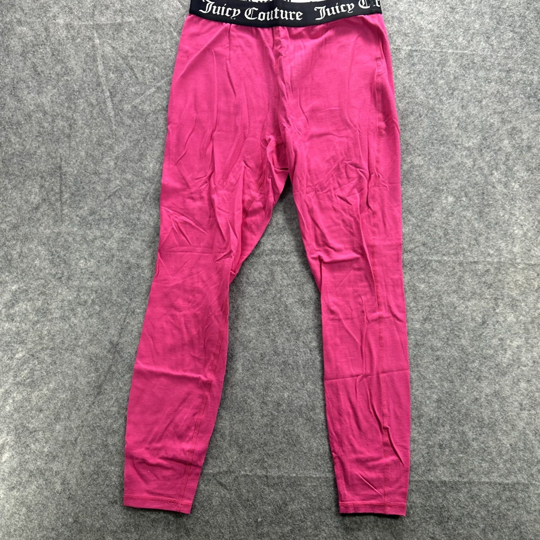 Juicy Couture Juicy Couture Women's Leggings M Pink Activewear Stretch Cotton Spandex 90s Logo Casual Size 32" / US 10 / IT 46 - 2 Thumbnail