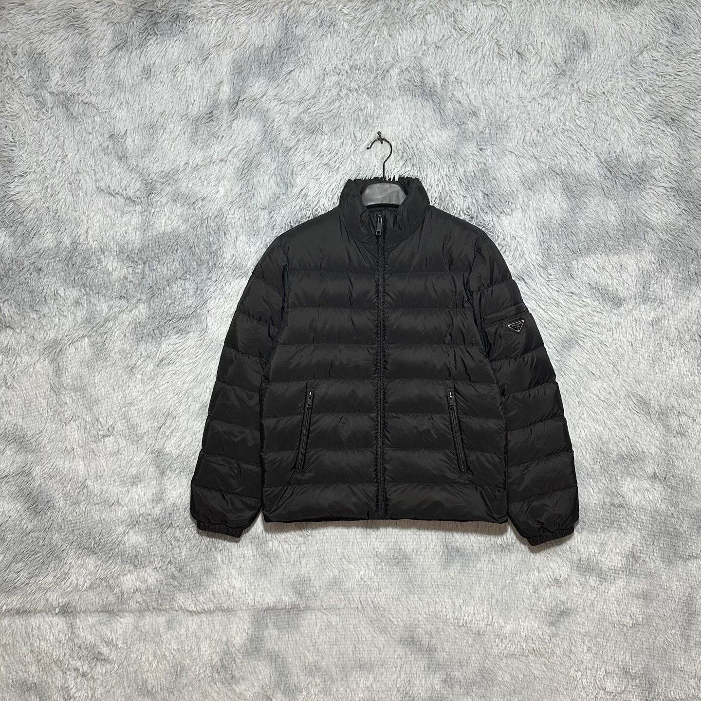 Prada prada black down jacket with logo Size US L / EU 52-54 / 3 - 1 Thumbnail