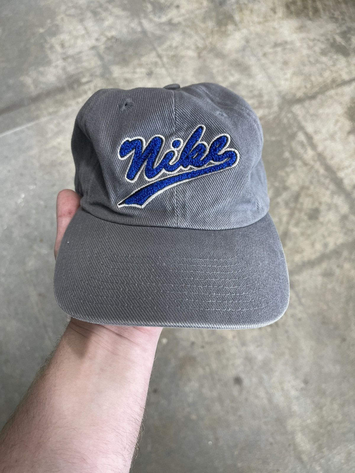 Vintage Vintage 90s Nike Embroidered Spellout Strapback Hat Size ONE SIZE - 1 Thumbnail