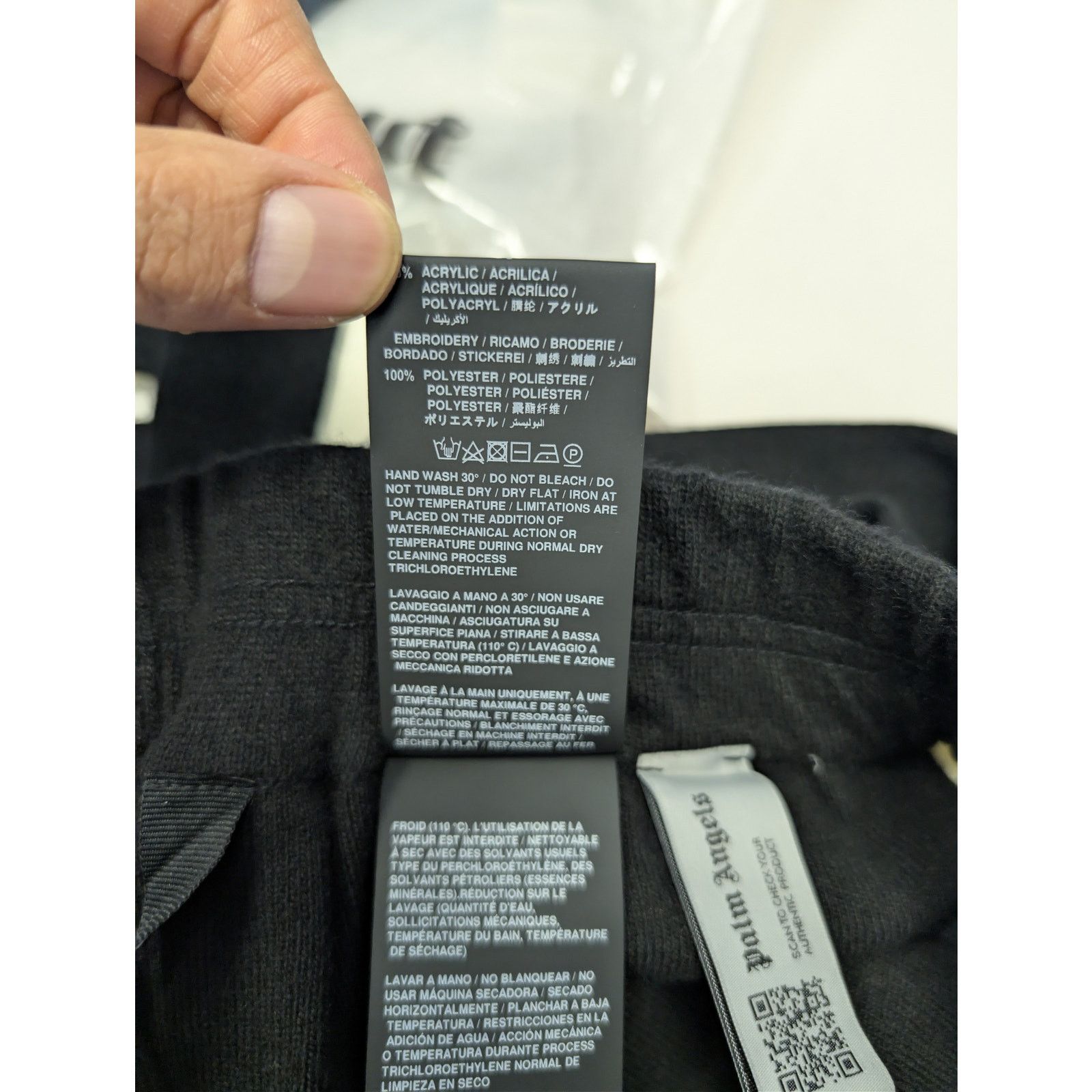 Palm Angels o1rshd1 Classic Logo Knit Track Pants in Black / Off White Size US 36 / EU 52 - 18 Thumbnail