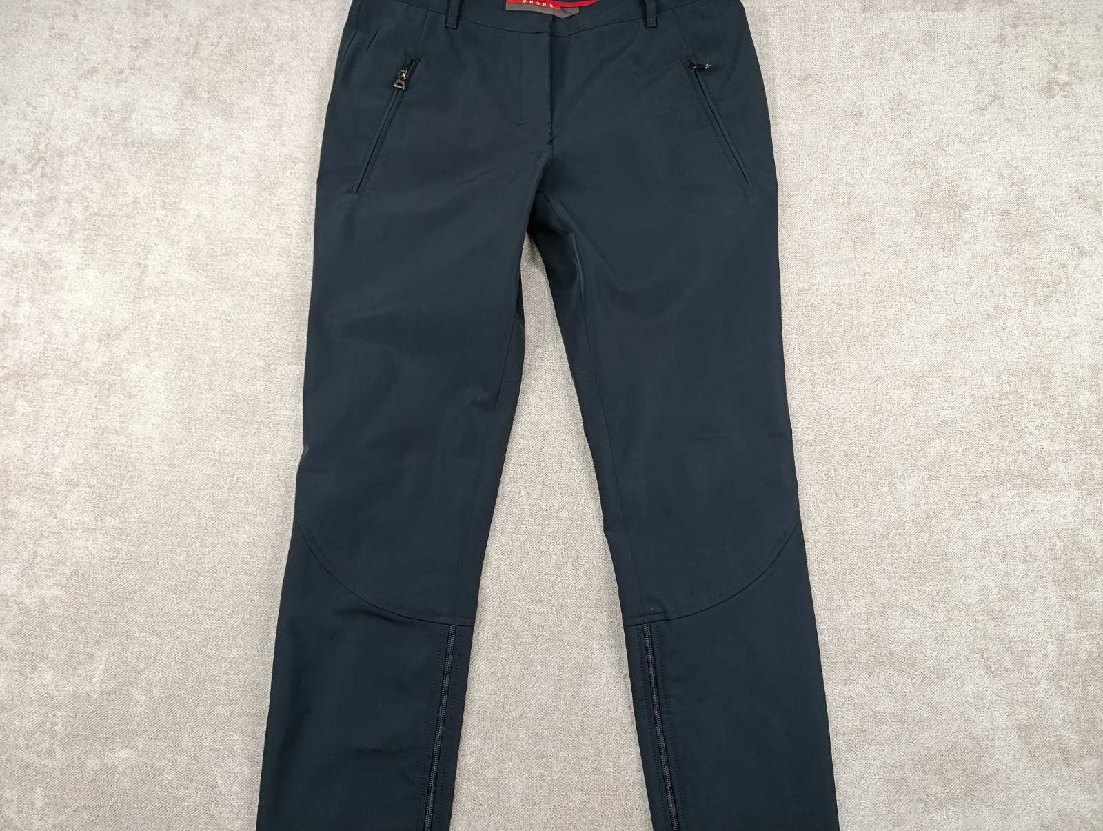 Prada PRADA SPORT VINTAGE WOMENS PANTS TROUSERS BLACK ZIPE SZ 42 Size 28" / US 6 / IT 42 - 3 Thumbnail