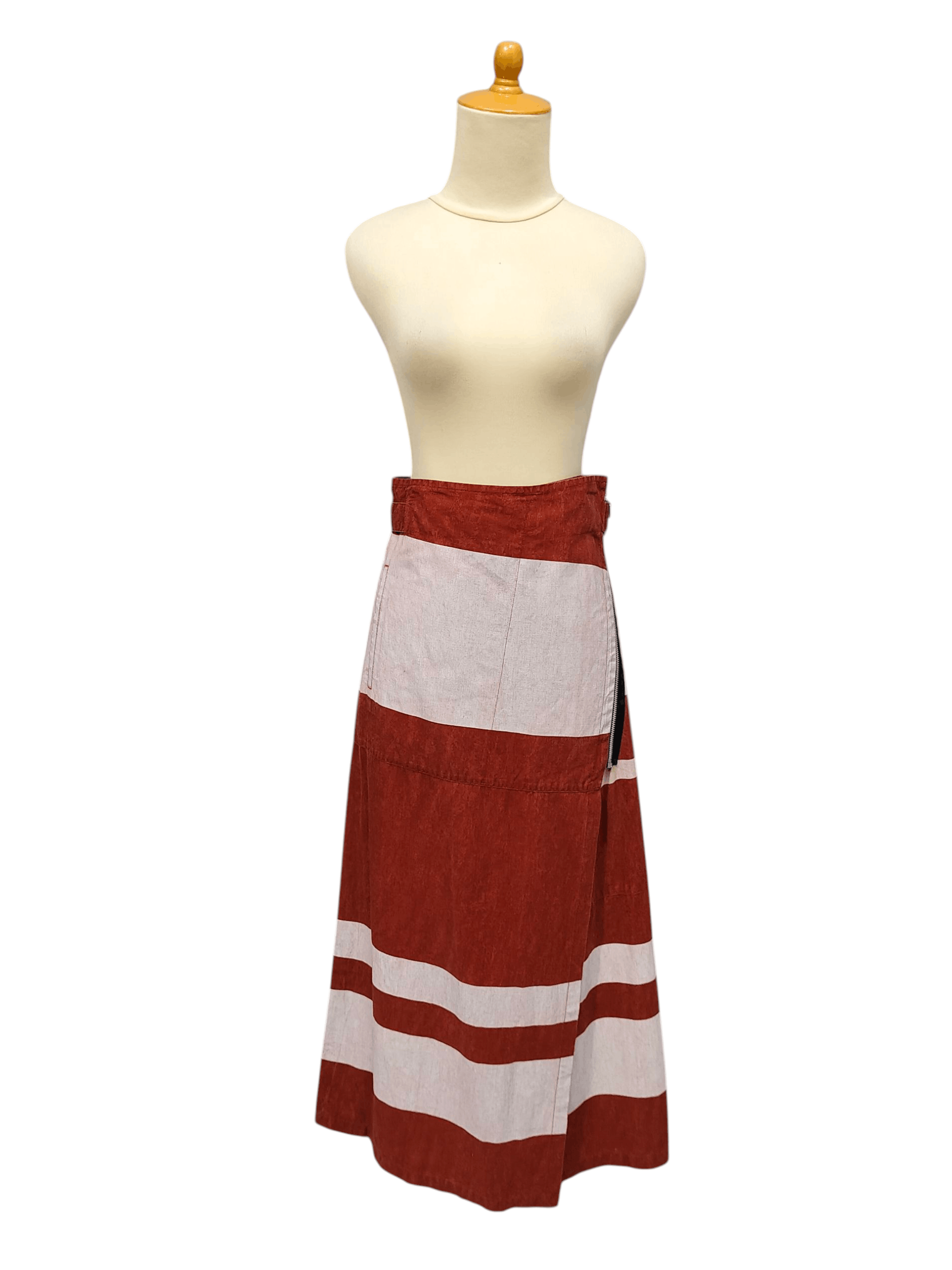 Issey Miyake 80s Issey Miyake🇯🇵Archive Wrap Belted Asymmetric Zip Skirt Size 30" / US 8 / IT 44 - 11 Thumbnail