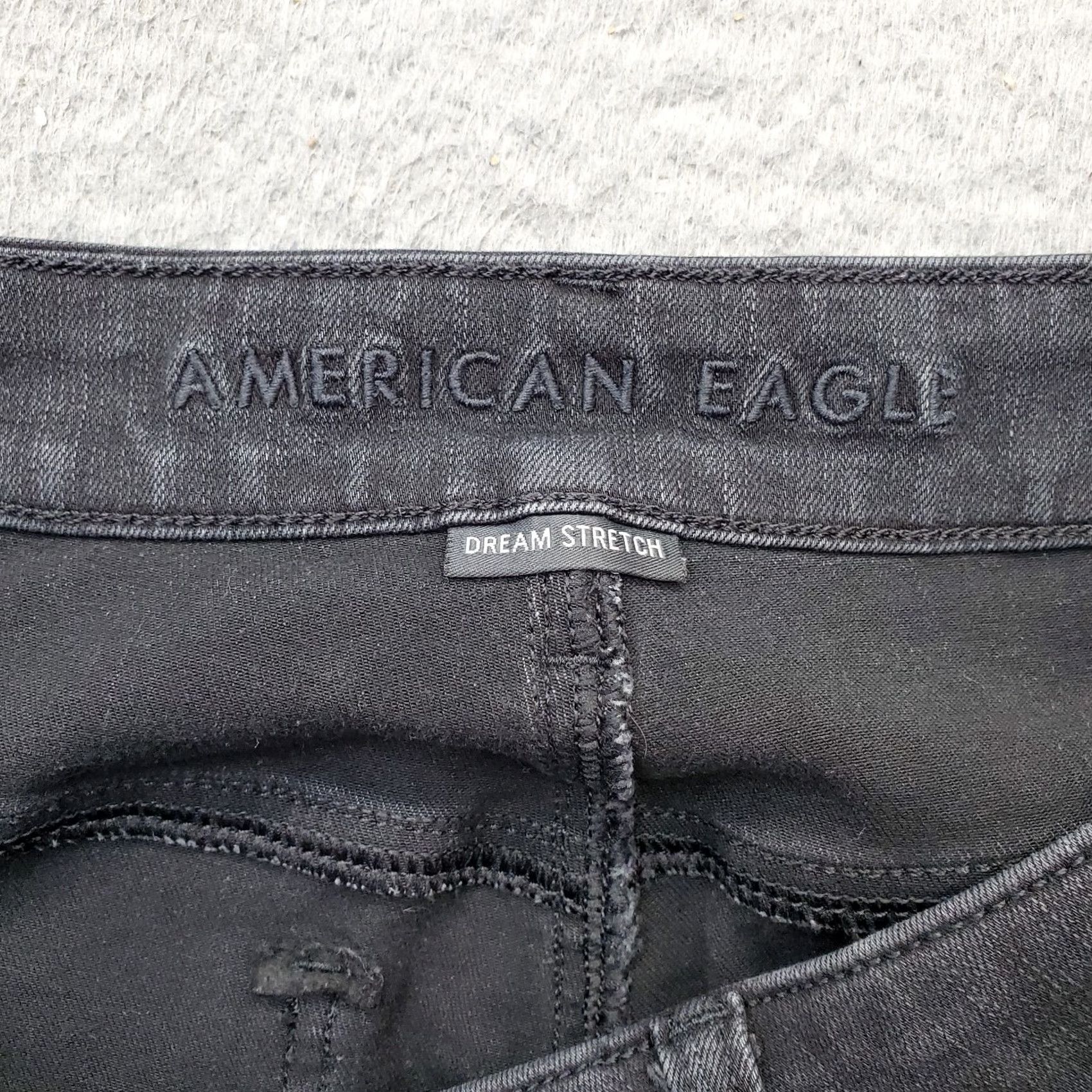 American Eagle Outfitters American Eagle Outfitters Jeans Womens 10 Black Denim Dream Stretch Dark Wash Skinny Leg Womens Size 10 Black Denim Skinny Jeans Size 32" / US 10 / IT 46 - 3 Thumbnail