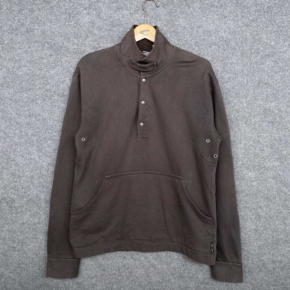 Armani Exchange AX Half Button Sweatshirt Size US M / EU 48-50 / 2 - 1 Thumbnail