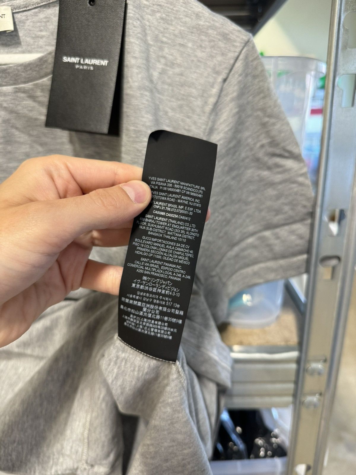 Saint Laurent Paris Saint Laurent Logo T-Shirt NEW 550$ Size US S / EU 44-46 / 1 - 6 Thumbnail