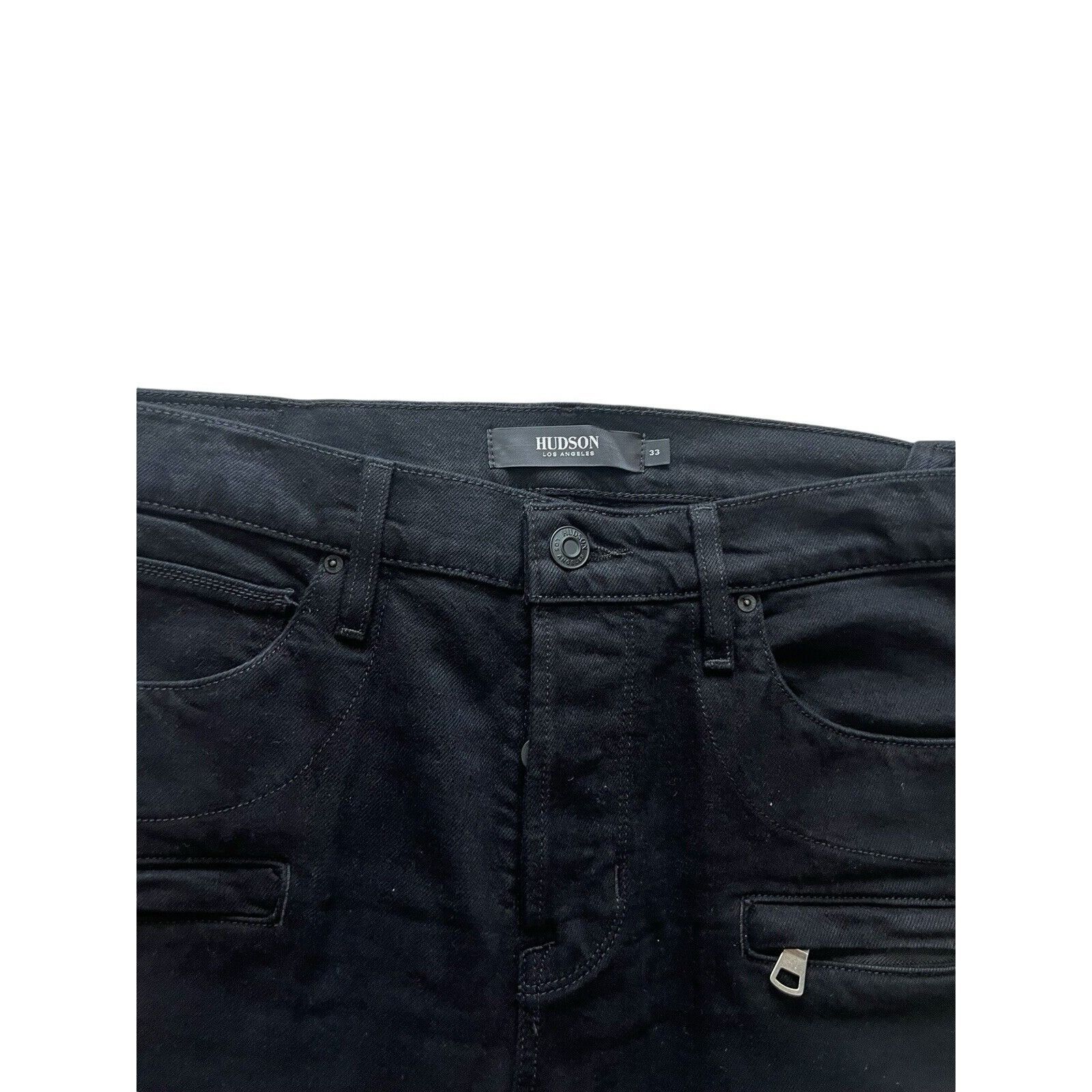 Hudson Hudson Jeans Skinny Biker Men's Denim Black $205 Size 33/32 Size US 33 - 6 Thumbnail