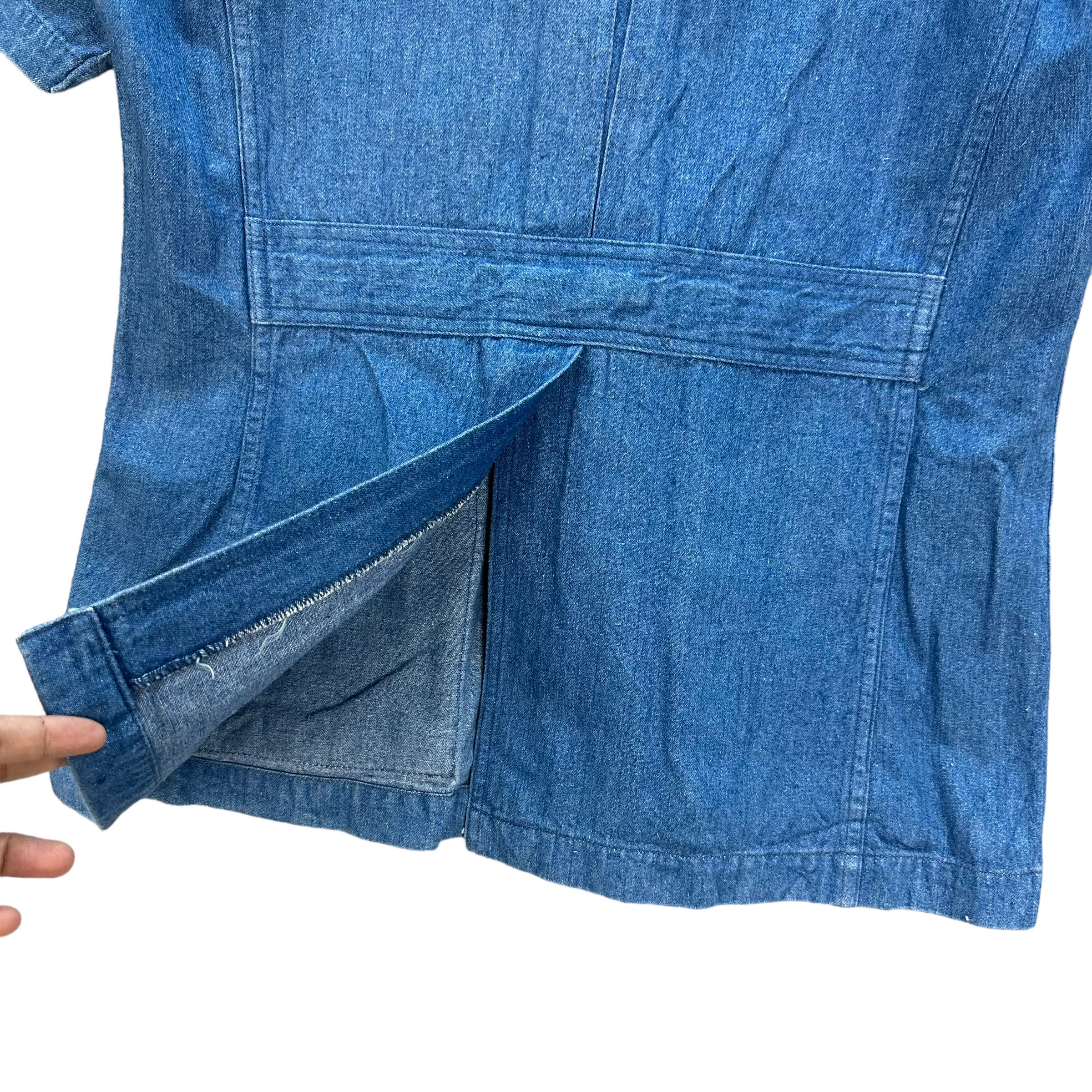 Wrangler VINTAGE 90's WRANGLER SOFT DENIM CHORE JACKET #8051-198 Size L / US 10 / IT 46 - 11 Thumbnail