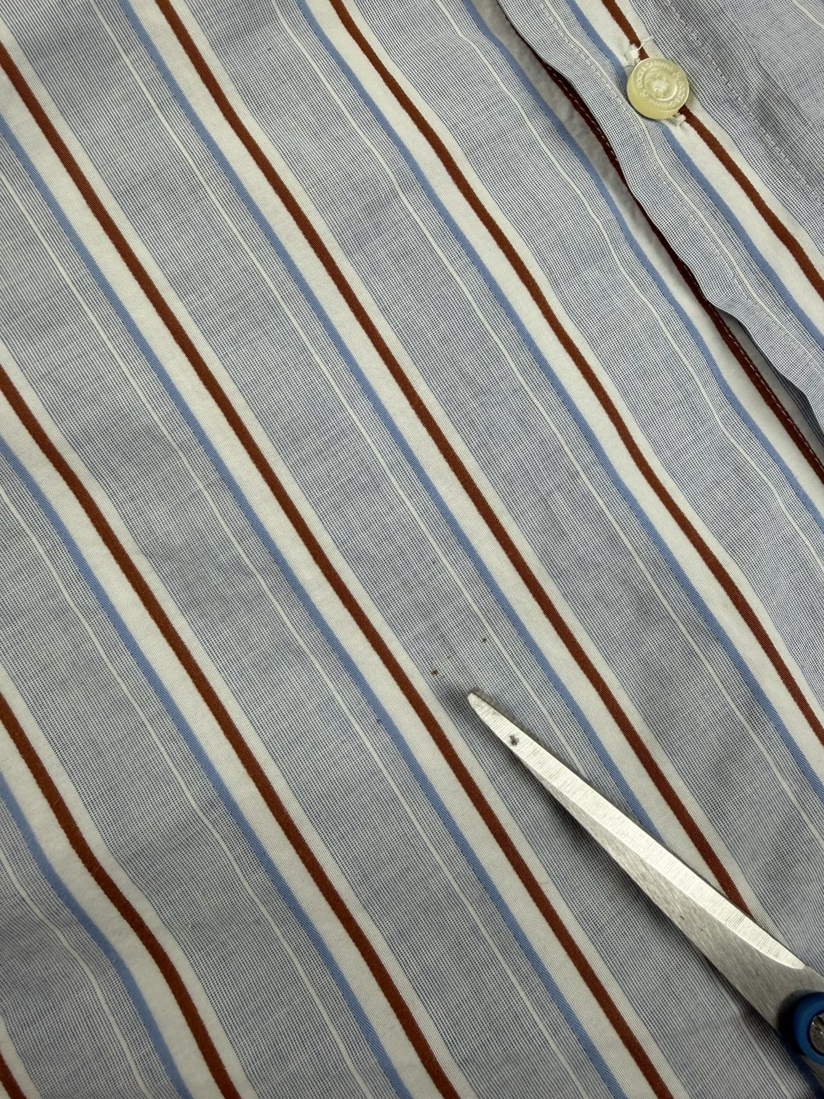 Dolce & Gabbana Vintage Dolce & Gabbana Striped Shorts Sleeve Shirt Size 50 Size US M / EU 48-50 / 2 - 6 Thumbnail