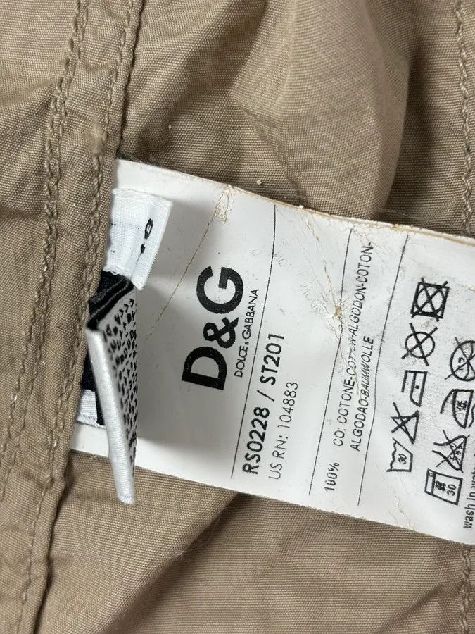 Dolce & Gabbana 2000s Dolce & Gabbana Beige Military Cargo Shirt Size US M / EU 48-50 / 2 - 12 Thumbnail
