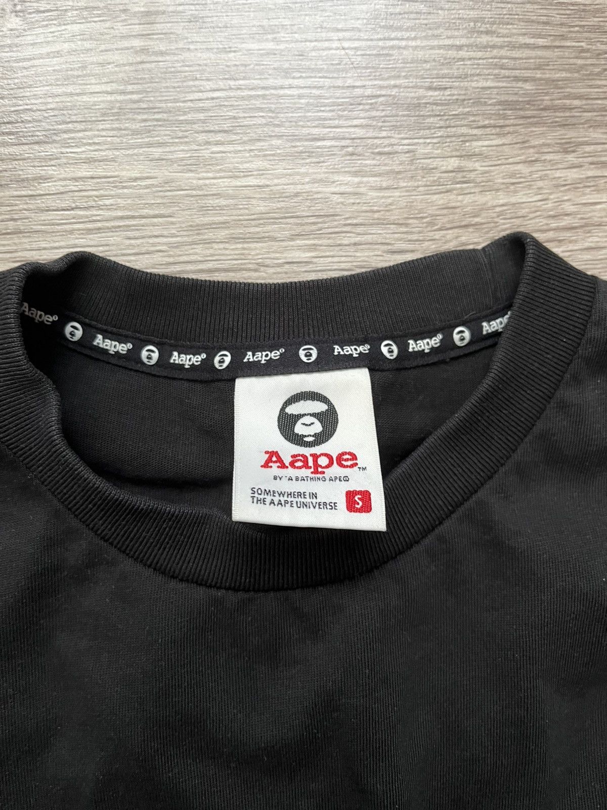 Aape A Bathing Ape Long Sleeve Tee Big Embroidered Logo Size US S / EU 44-46 / 1 - 8 Thumbnail