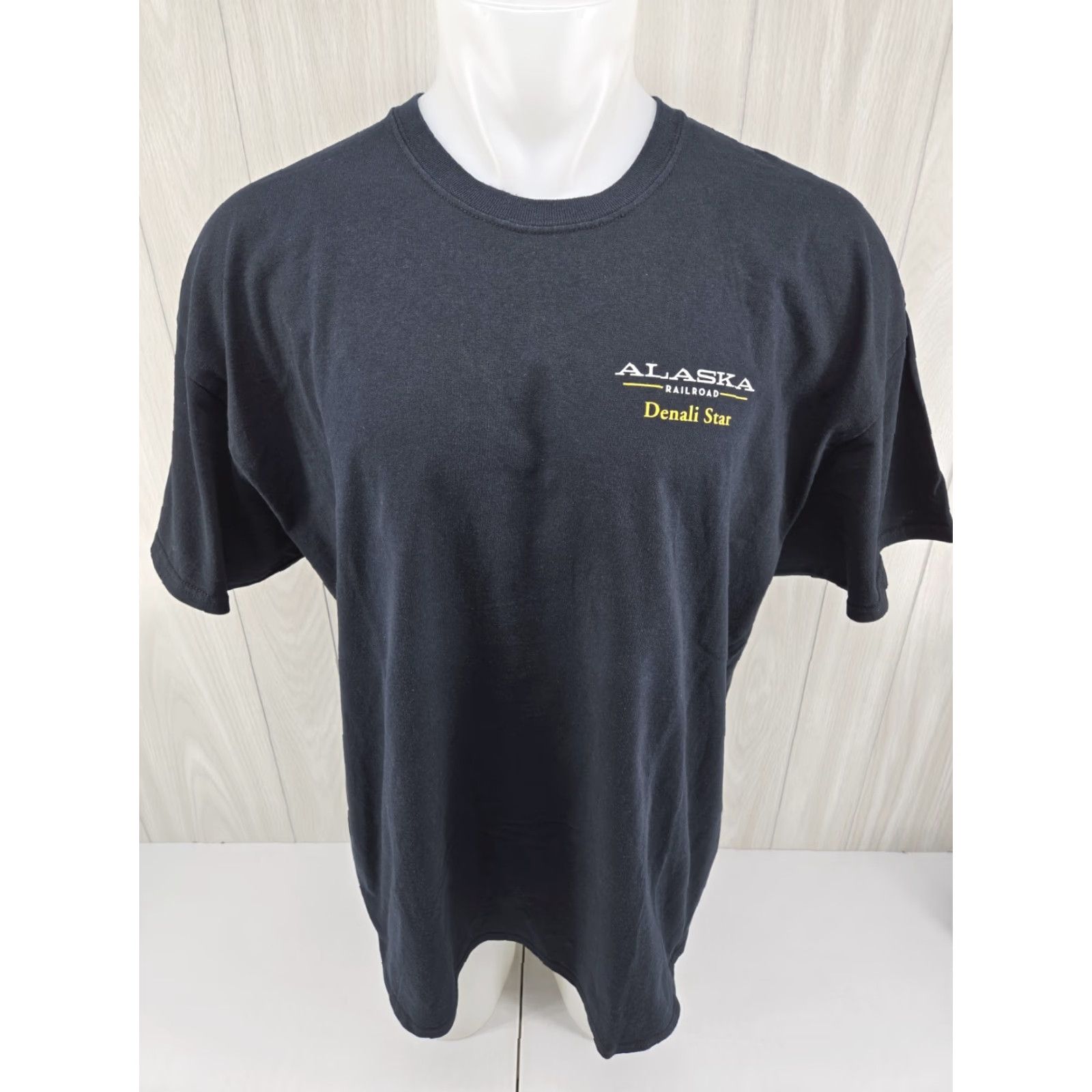 Gildan The Alaska Railroad Denali Star Shirt Mens 2XL Black Size US XXL / EU 58 / 5 - 3 Thumbnail