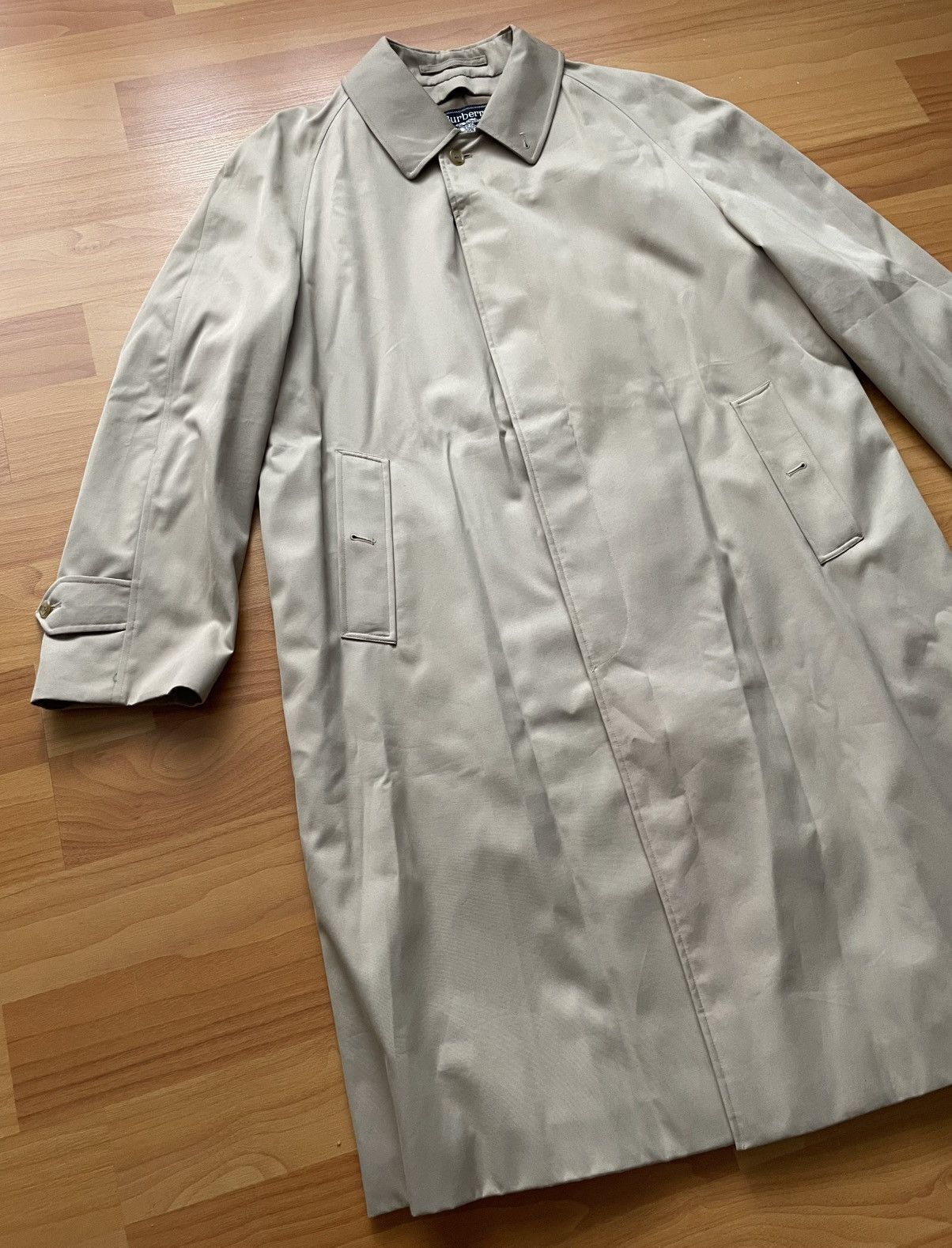 Burberry Vintage Burberrys Beige Men Trench Check Coat Size US L / EU 52-54 / 3 - 2 Thumbnail
