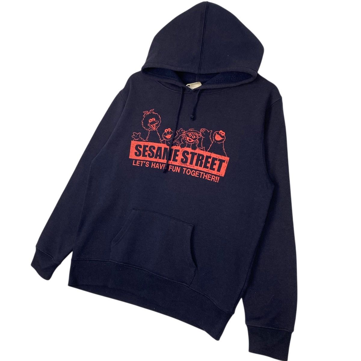 Vintage Vintage Sesame Street Hoodie Sweater Blue/Red Pullove Size M Size US M / EU 48-50 / 2 - 2 Thumbnail