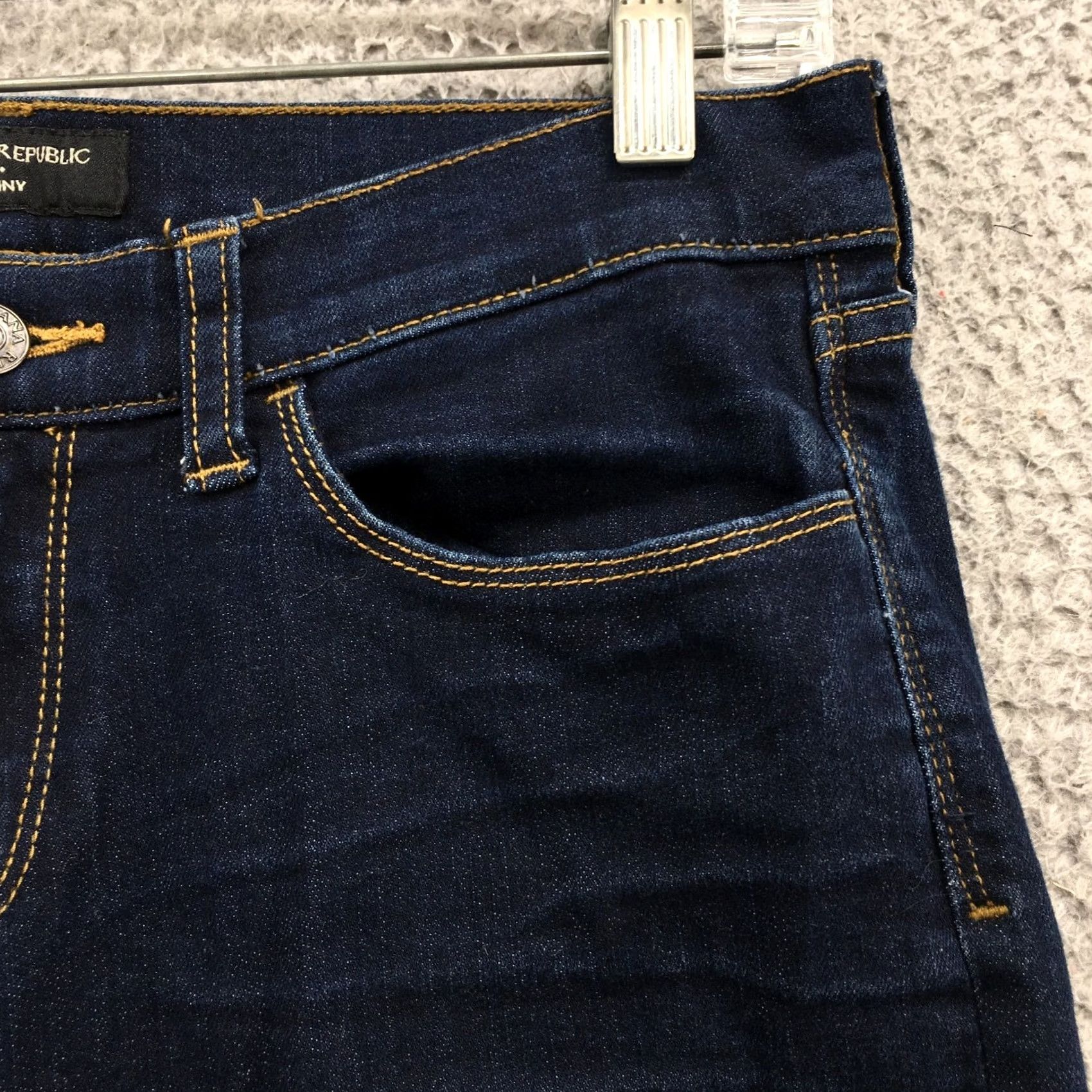 Banana Republic Banana Republic Skinny Jeans Womens 8P Blue Dark Wash Denim Jeans Size 30" / US 8 / IT 44 - 5 Thumbnail