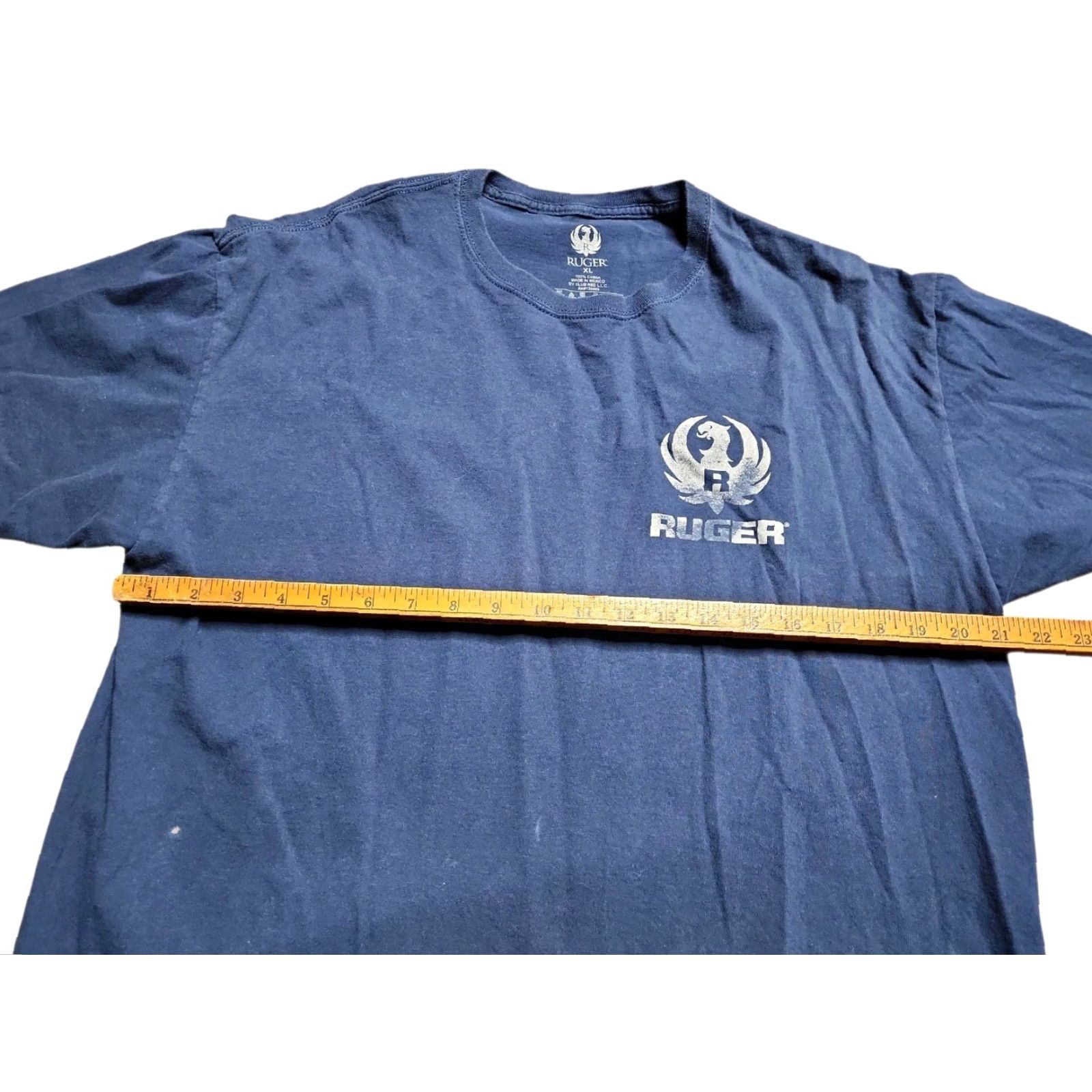 Doublet VINTAGE RUGER T-Shirt Shirt Mens XL Distressed Double-Sided Blue 80s 90s Mens Size US XL / EU 56 / 4 - 2 Thumbnail