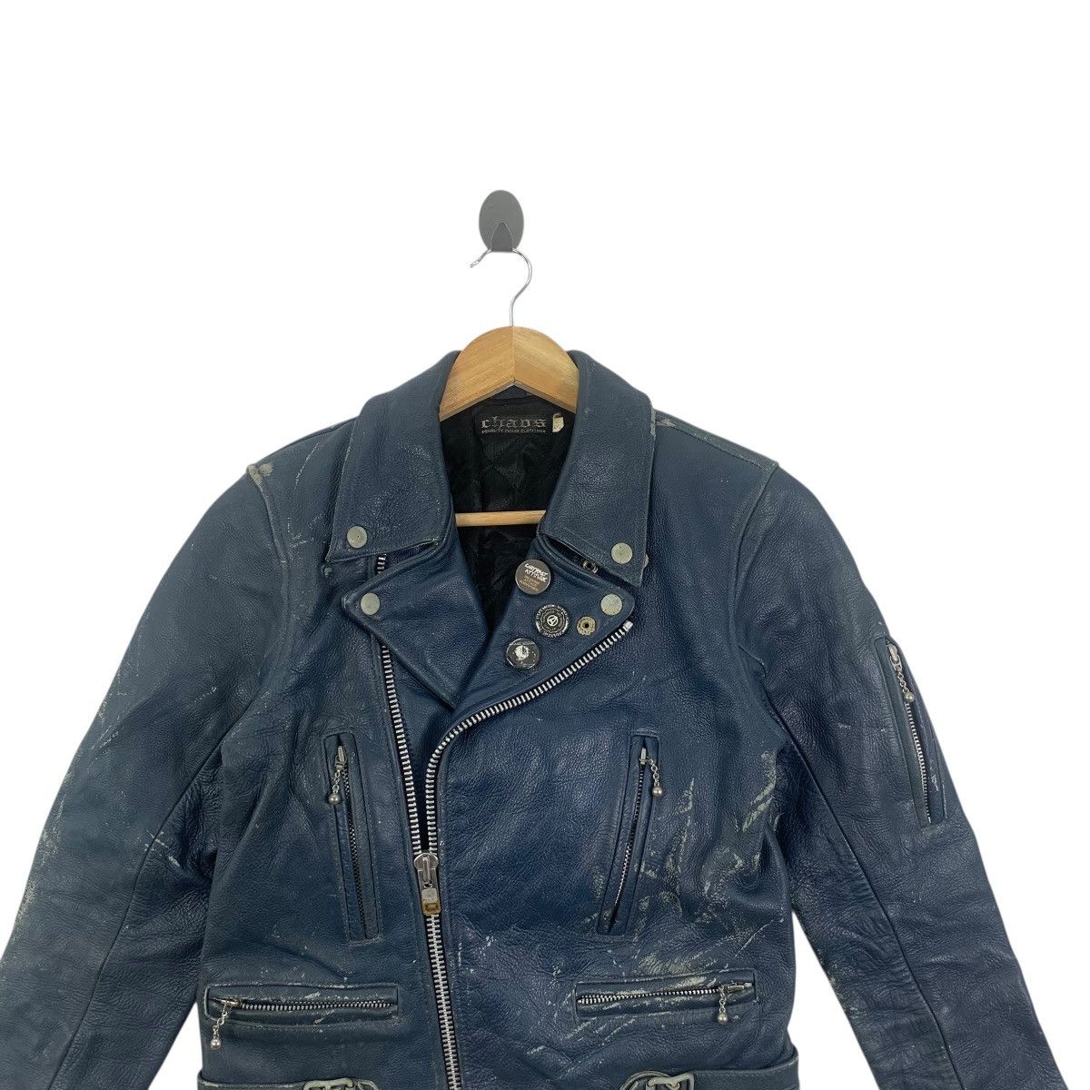 Vintage Vintage CHAOS PUNK CLOTHING Contrast Attitude Jacket Leather Size US S / EU 44-46 / 1 - 2 Thumbnail