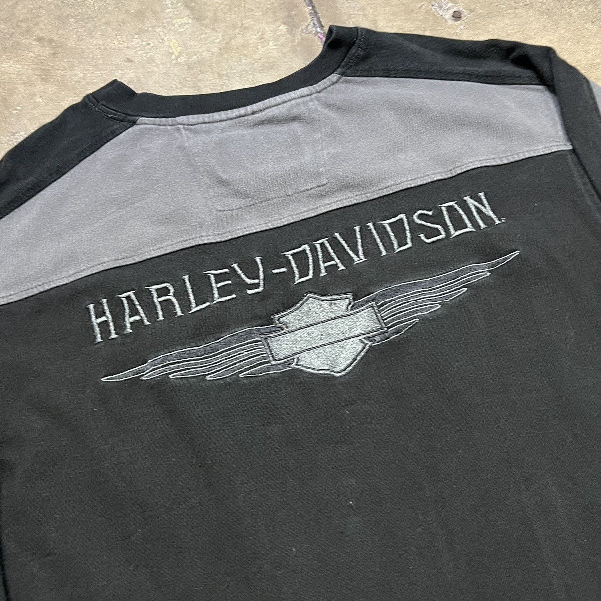 Harley Davidson × Vintage Vintage Y2K Harley Davidson Heavyweight Long Sleeve Shirt Size US XL / EU 56 / 4 - 7 Thumbnail