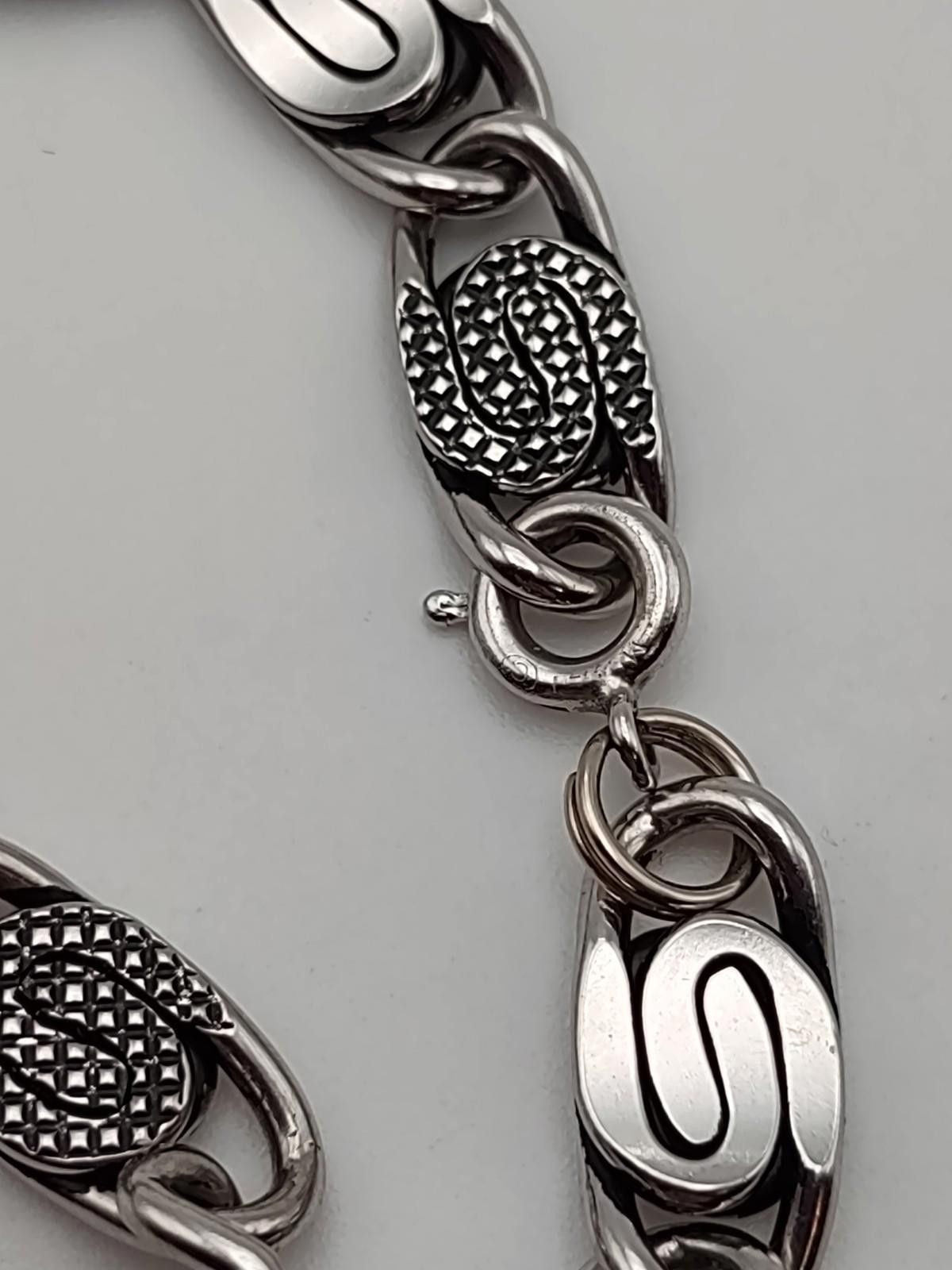 The Unbranded Brand Sterling Silver Artisan Link Bracelet 7” Unisex 17.3g Size ONE SIZE - 4 Thumbnail