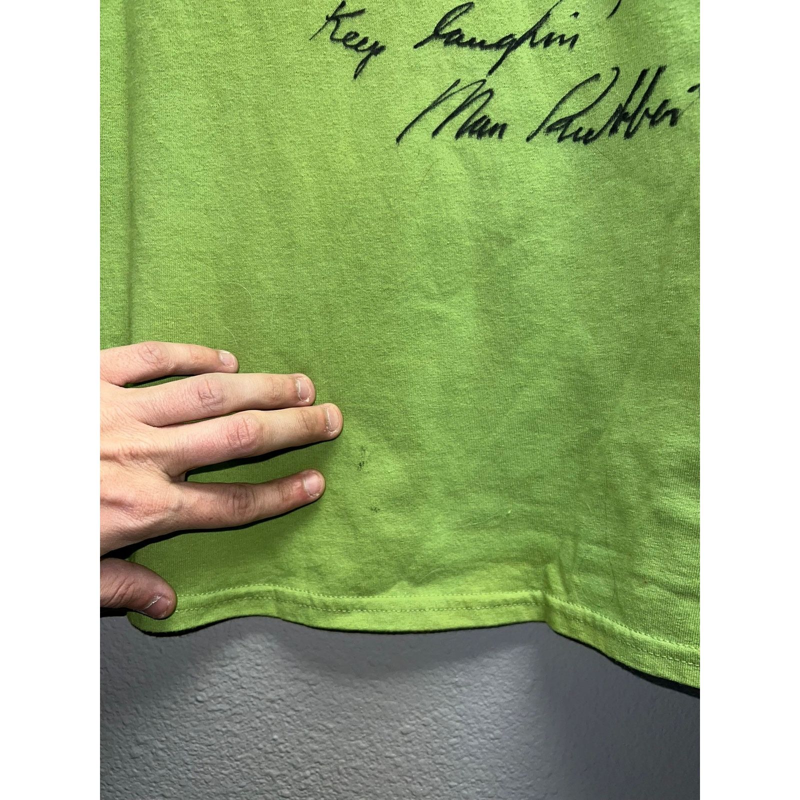 Gildan Vintage Marc Rubben Shirt Go Green Dude Dummy Talk Weed Tee Size US XXL / EU 58 / 5 - 4 Thumbnail