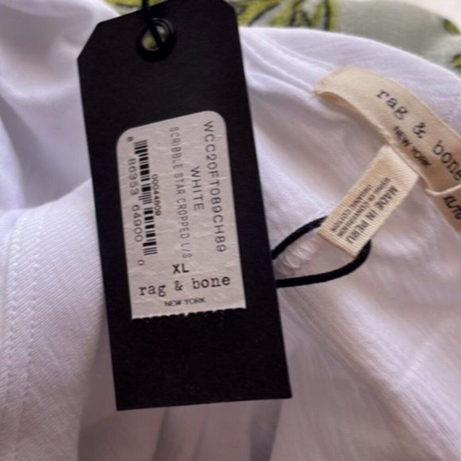 Rag & Bone rag & bone Cotton Scribble Star Tee white size 12 Size XL / US 12-14 / IT 48-50 - 7 Thumbnail