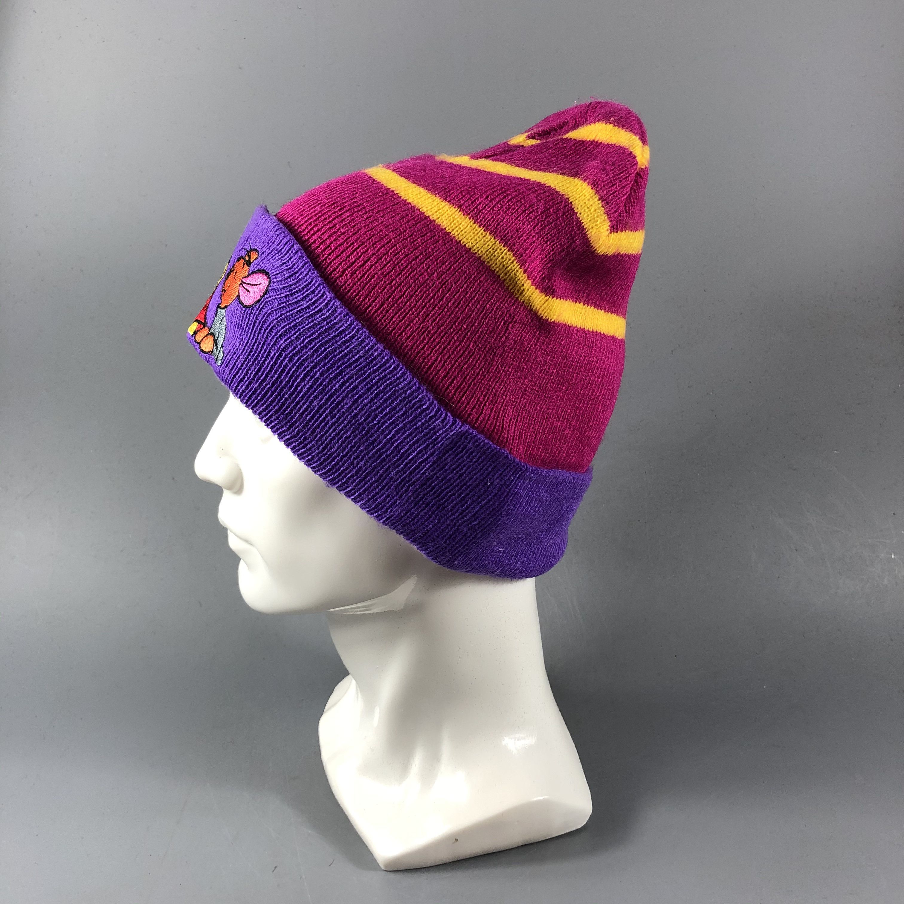 Disney Winnie The Pooh Striped Beanie Snowcap Snow Hat B755 Size ONE SIZE - 2 Thumbnail