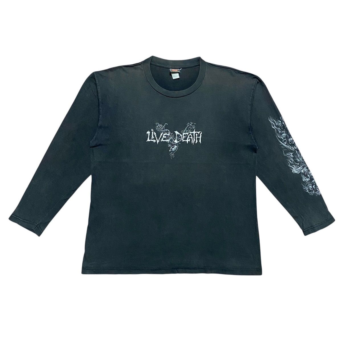 Vintage Rare‼️🔥Vintage Live Death Satan Art Design Long Sleeve Shirt Size US M / EU 48-50 / 2 - 2 Thumbnail