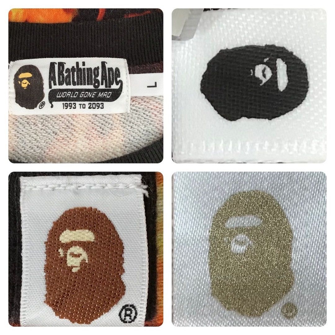 BAPE FLAME sweat shirt a bathing ape Fire