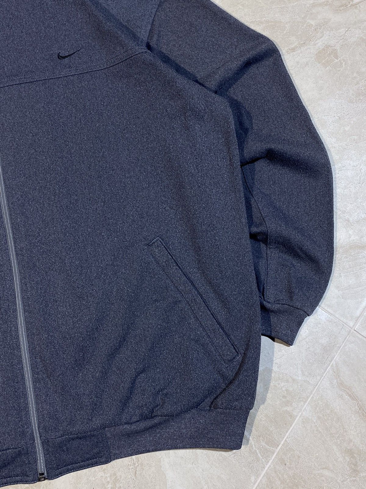 Nike Y2k Nike streetwear style swoosh logo drill zip up track top Size US XL / EU 56 / 4 - 4 Thumbnail