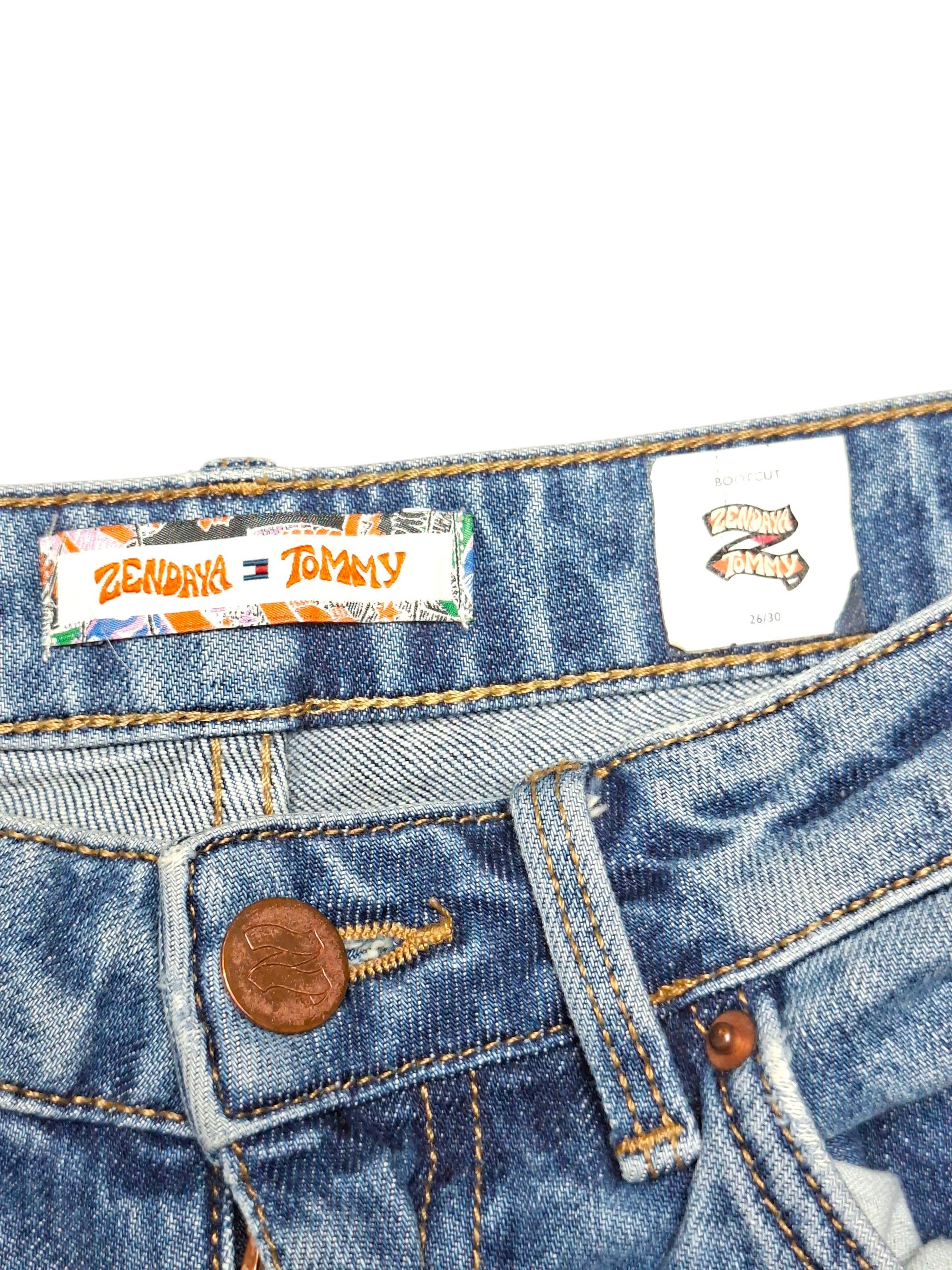 Tommy Hilfiger Zendaya x Tommy Hilfiger High Waist Bootcut Flare Jeans Size 26" / US 2 / IT 38 - 4 Thumbnail