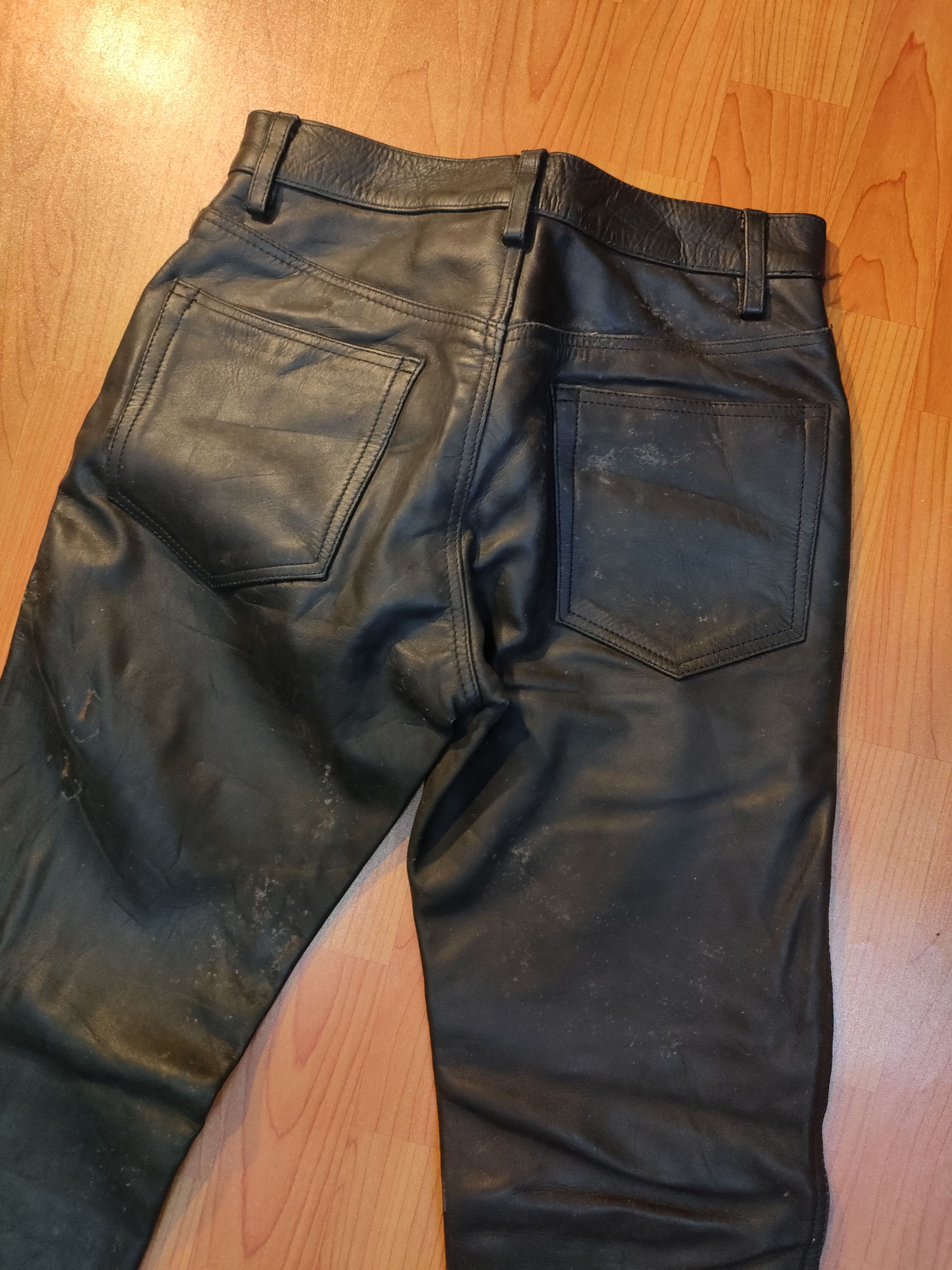 Japanese Brand Dog House Leather Pants Size US 29 - 2 Thumbnail