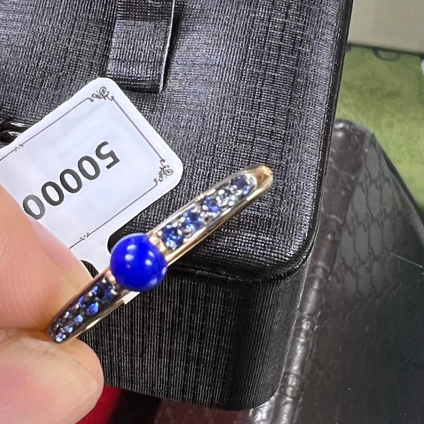 Pomellato M’ama Non M’ama 18k Rg Lapis Sapp Ring 99new in Blue, Women's — image 2 of 4