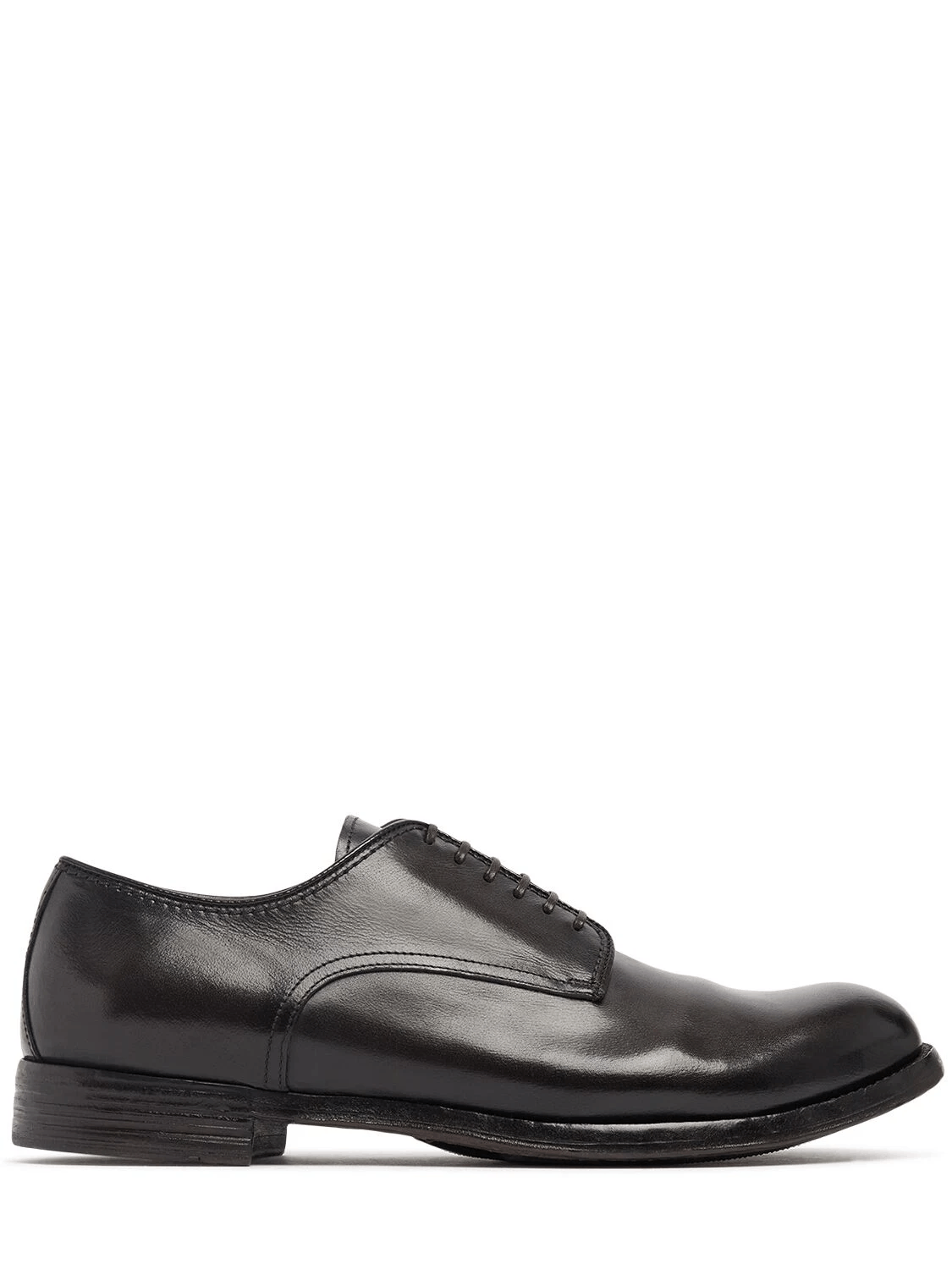 OFFICINE CREATIVE Anatomia Brown Leather Derby Shoes New