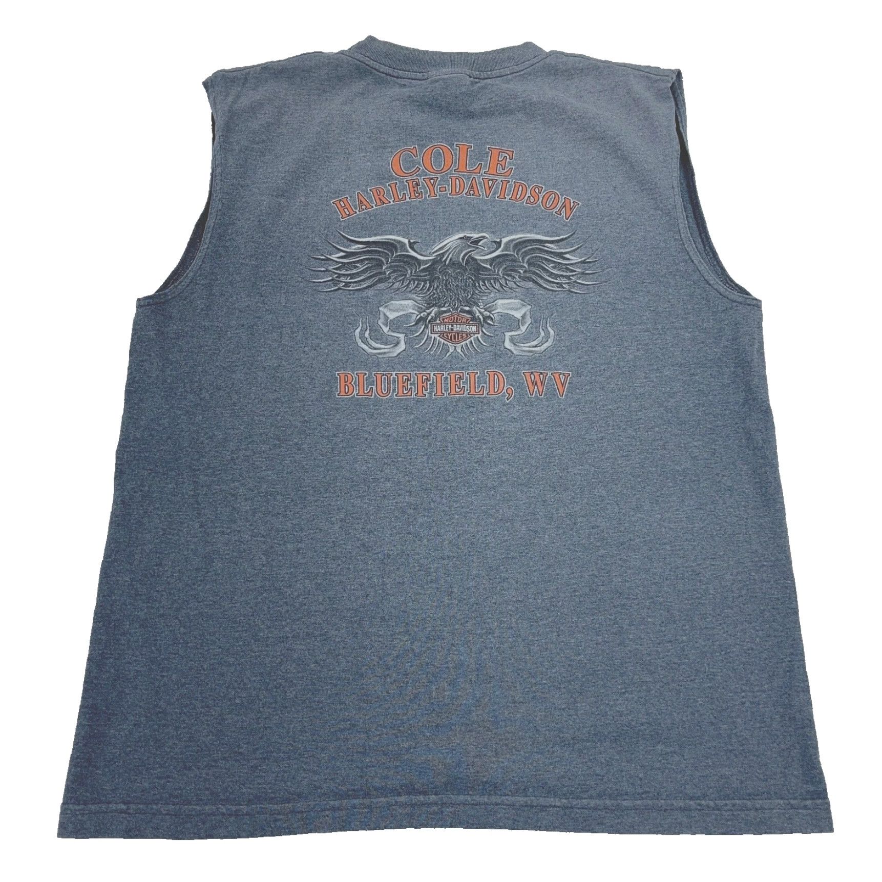 Harley Davidson VINTAGE Harley-Davidson Shirt Men L Gray Tee Tank Top Biker Retro Y2K Eagle Logo Size US L / EU 52-54 / 3 - 2 Thumbnail