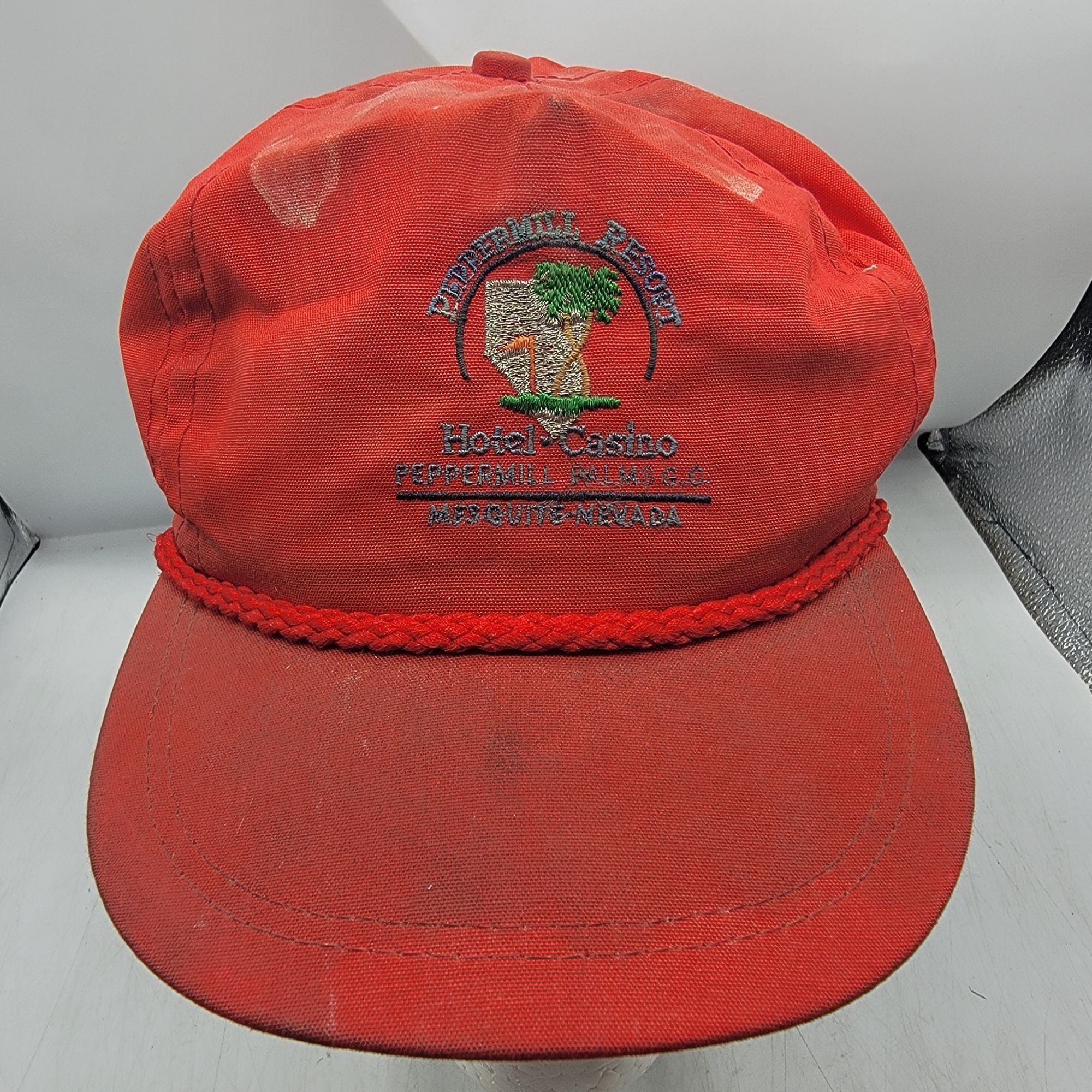 Other Imperial Peppermill Resorts Adults Red Adjustable Hat Cap Ca Size ONE SIZE - 1 Thumbnail