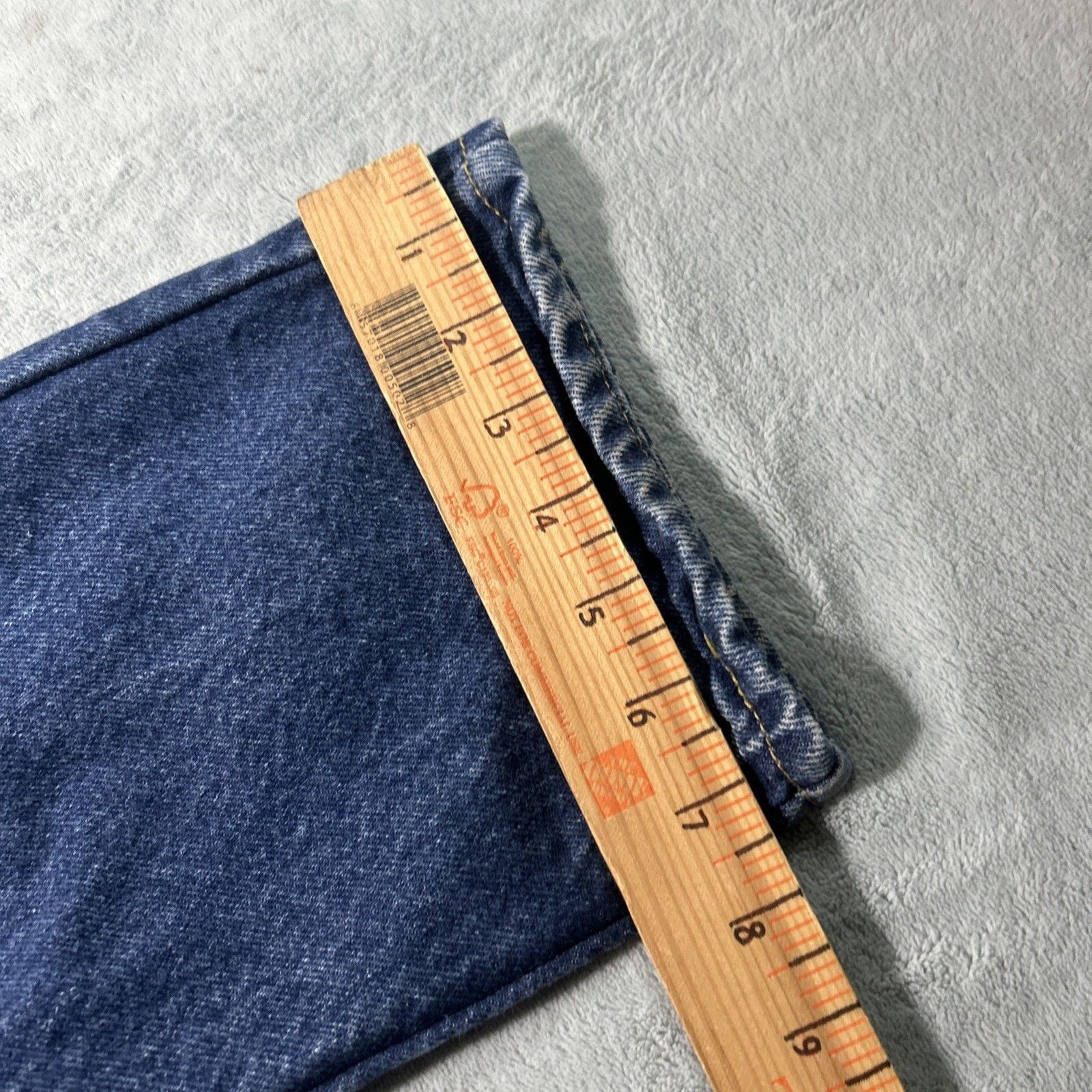 L.L. Bean USA LL Bean Flannel Lined Straight Jeans Mens 31x30 Plaid Size US 31 - 18 Thumbnail