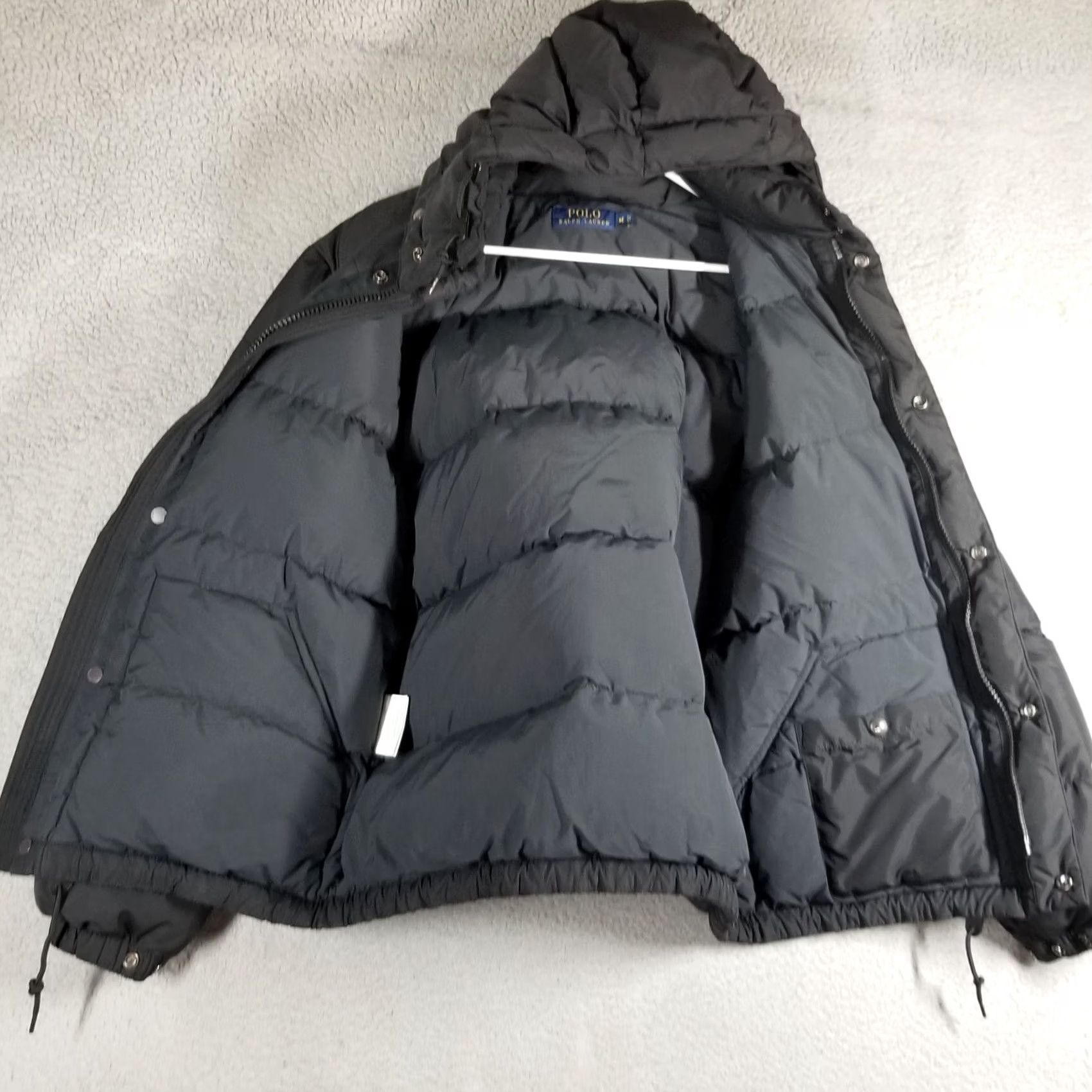 Polo Ralph Lauren VINTAGE Polo Ralph Lauren Detachable Hood Goose Down Jacket Black Mens Size M Jacket Size US M / EU 48-50 / 2 - 2 Thumbnail