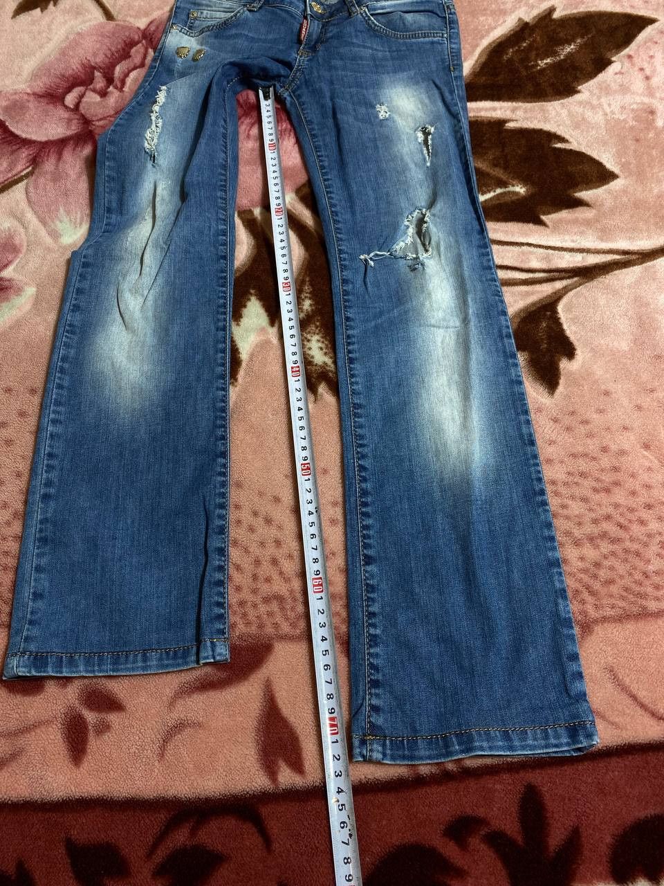 Dsquared2 × Vintage Vintage Dsquared2 Distressed Painted Made in Italy Jeans Size US 27 - 8 Thumbnail