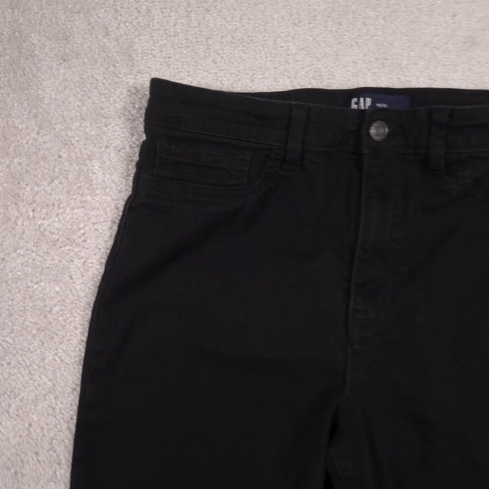 Gap VINTAGE Gap Favorite Jegging Jeans Womens 10/30 Black Dark Wash High Rise Slim Stretch Size 32" / US 10 / IT 46 - 4 Thumbnail