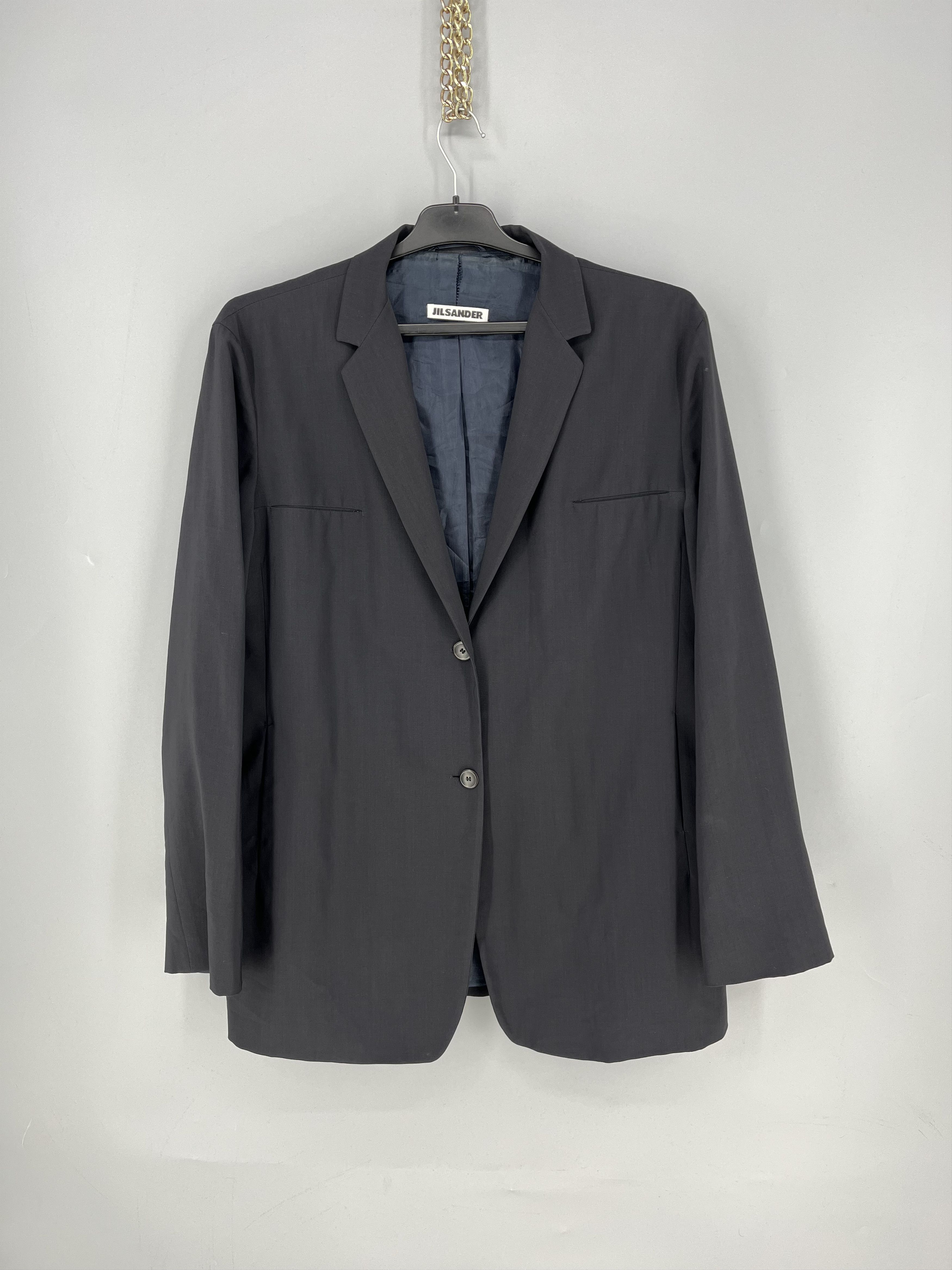 Jil Sander Jil Sander Wool Blazer Jacket Size 44 Minimalist Black Size S / US 4 / IT 40 - 1 Thumbnail