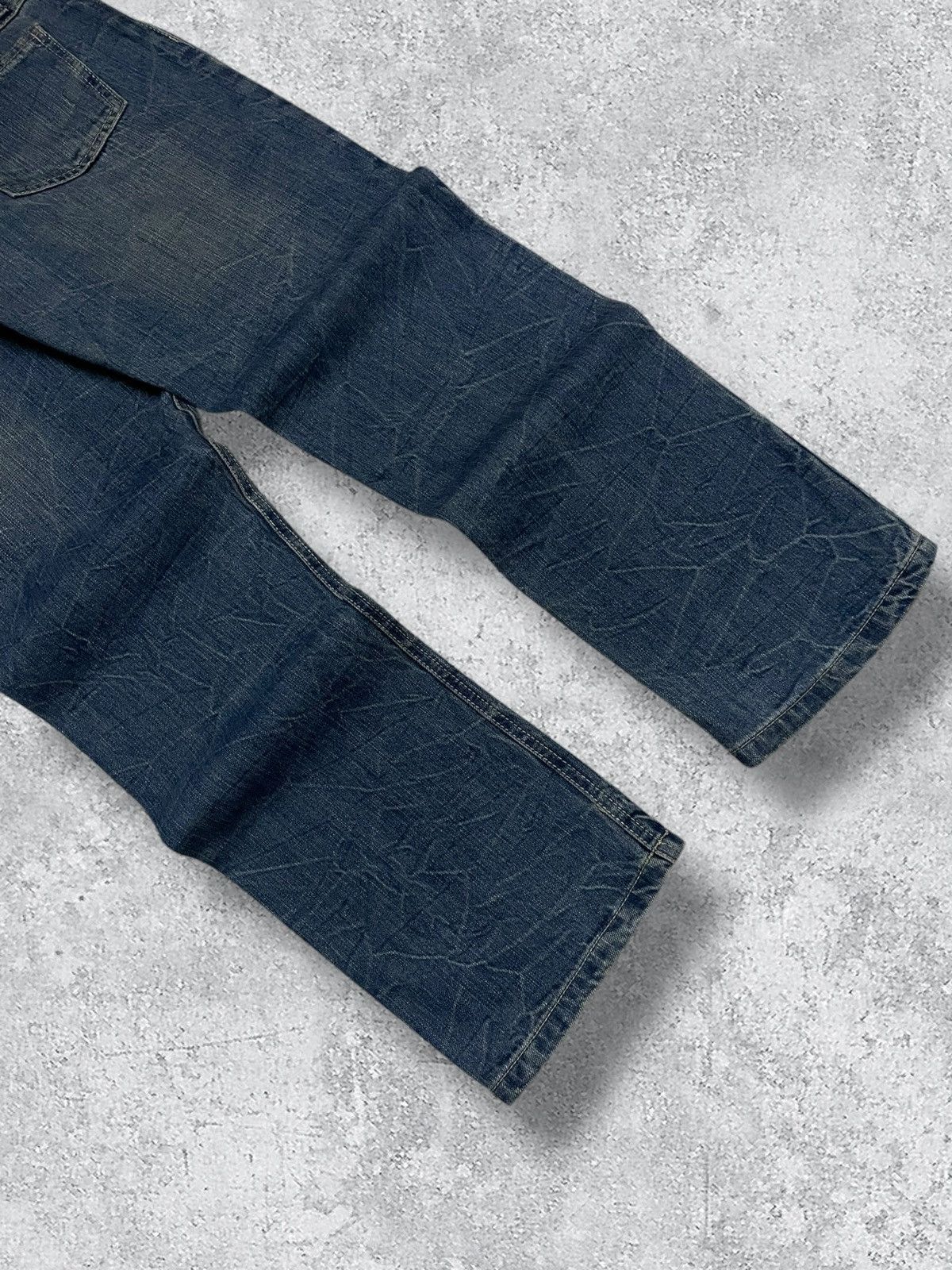 Japanese Brand Vintage Japan Designer 90’s Karakuri Trash Distressed Denim Size US 31 - 9 Thumbnail
