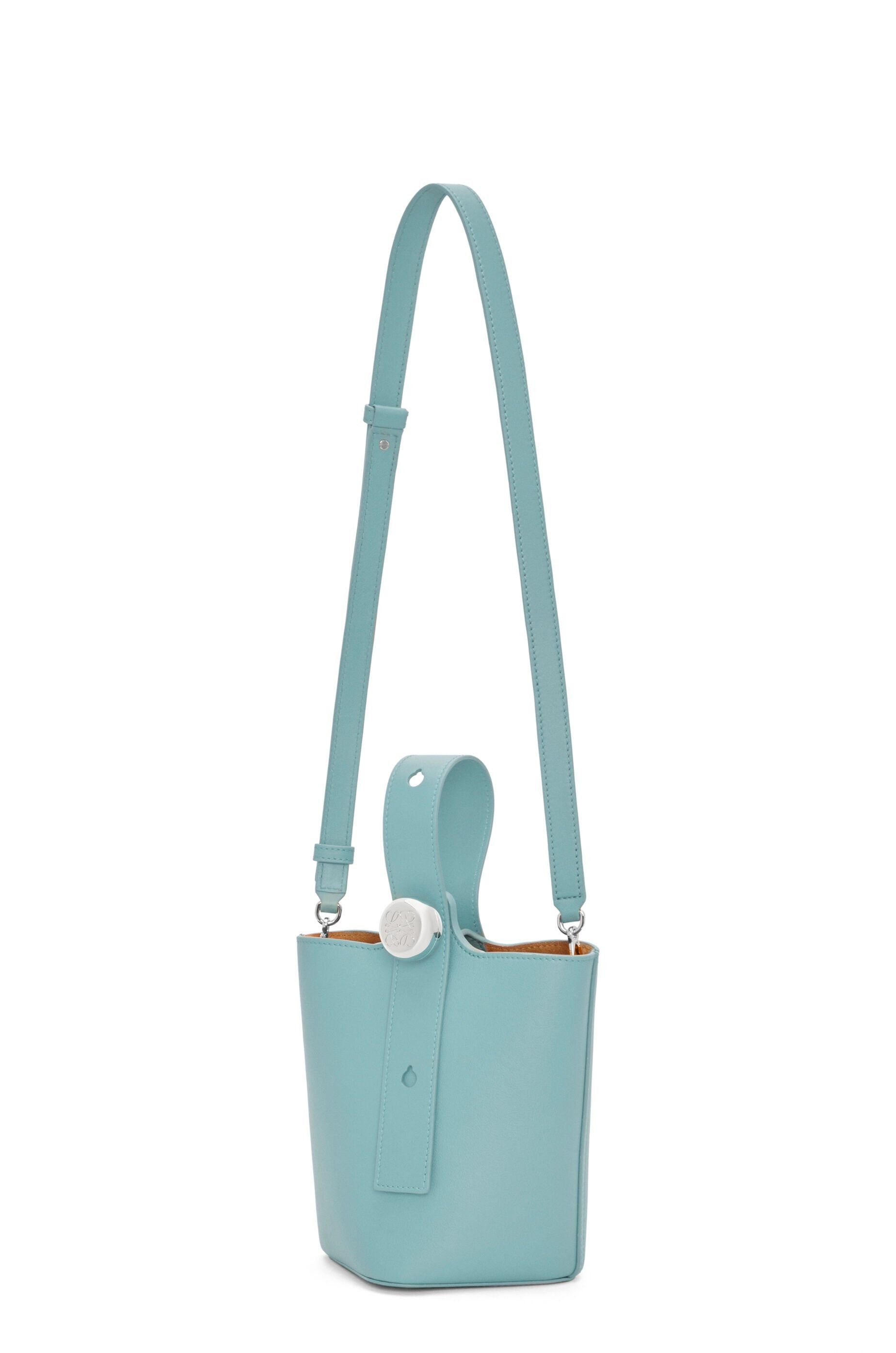 Loewe o1in1g0426 Size: OS/ Mini Pebble Bucket Bag in Blue Size ONE SIZE - 4 Thumbnail